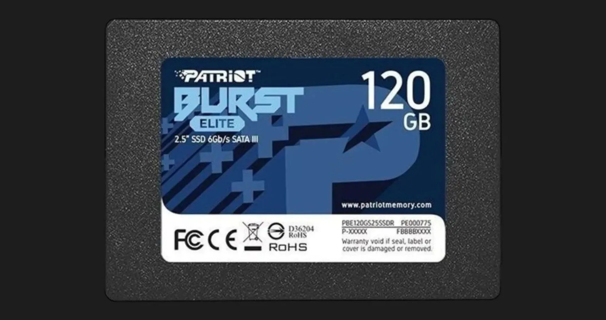 Накопичувач SSD Patriot Burst Elite 120GB SATA (PBE120GS25SSDR)