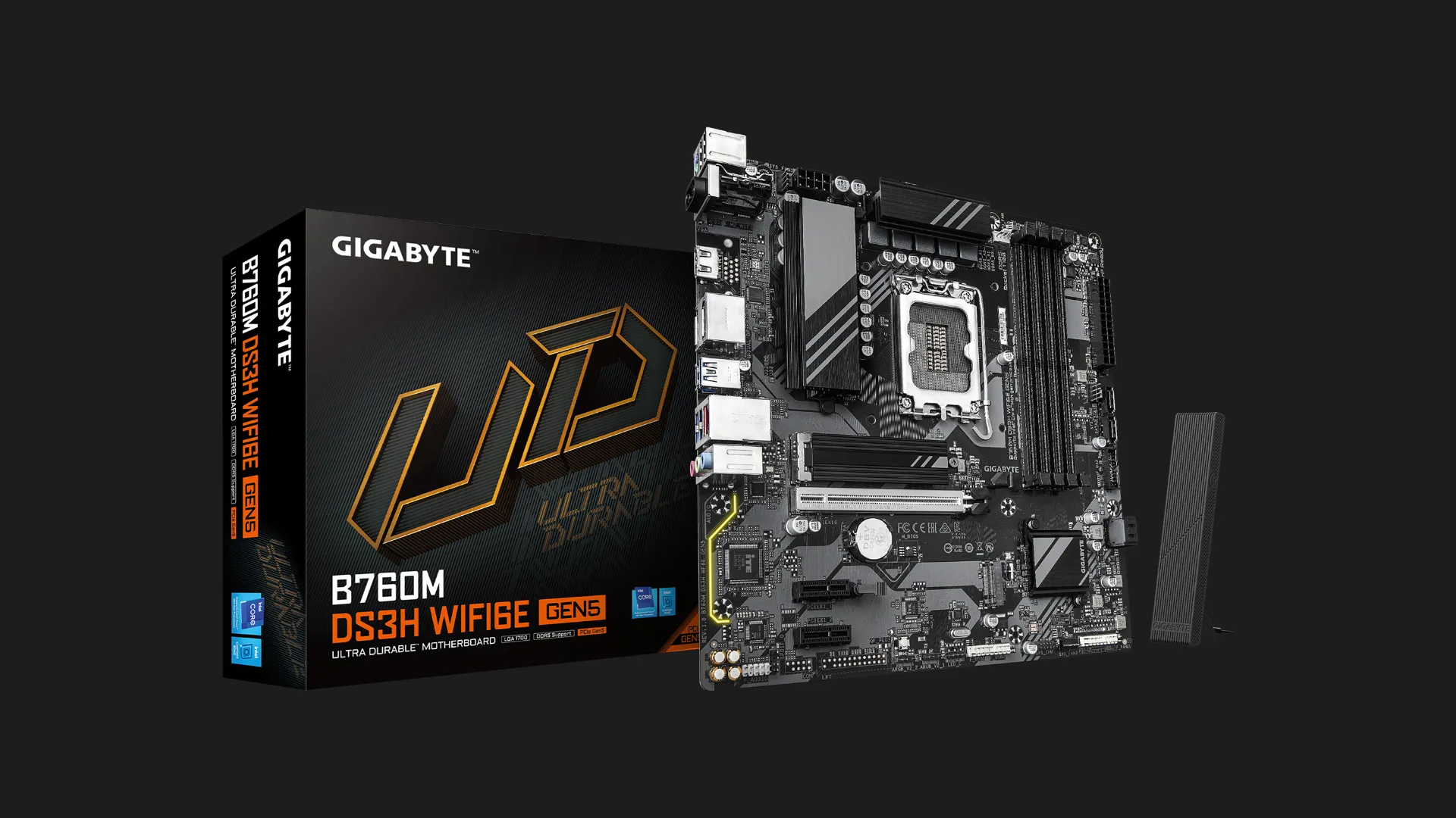 Материнська плата GIGABYTE B760M DS3H WIFI6E GEN5 (B760M DS3H WF6E GEN5)
