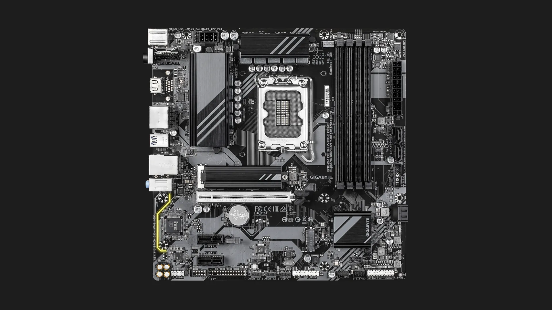 Материнська плата GIGABYTE B760M DS3H WIFI6E GEN5 (B760M DS3H WF6E GEN5)