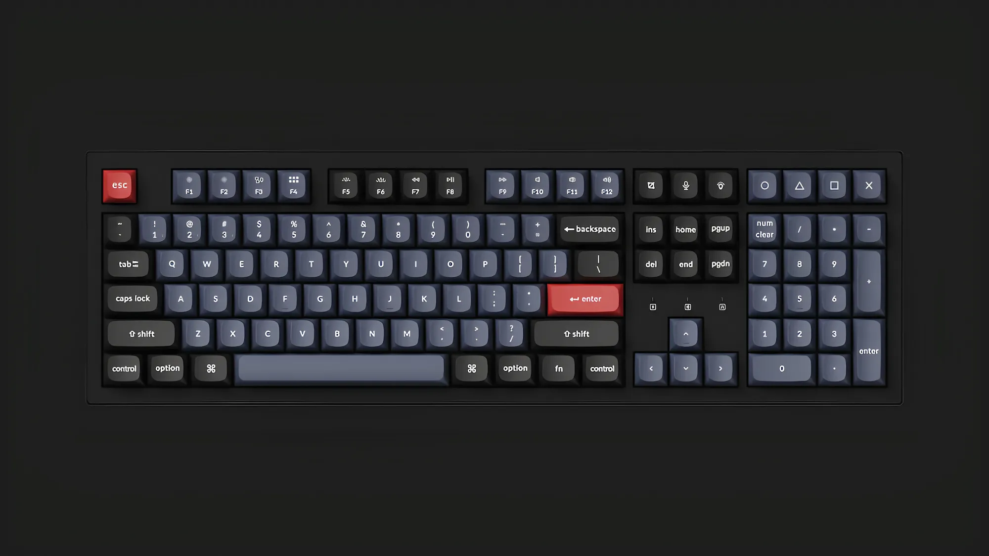 Ігрова клавіатура K10 Pro 108 Key RGB Hot-Swap K Pro Red (Black) (K10P-H1-UA)