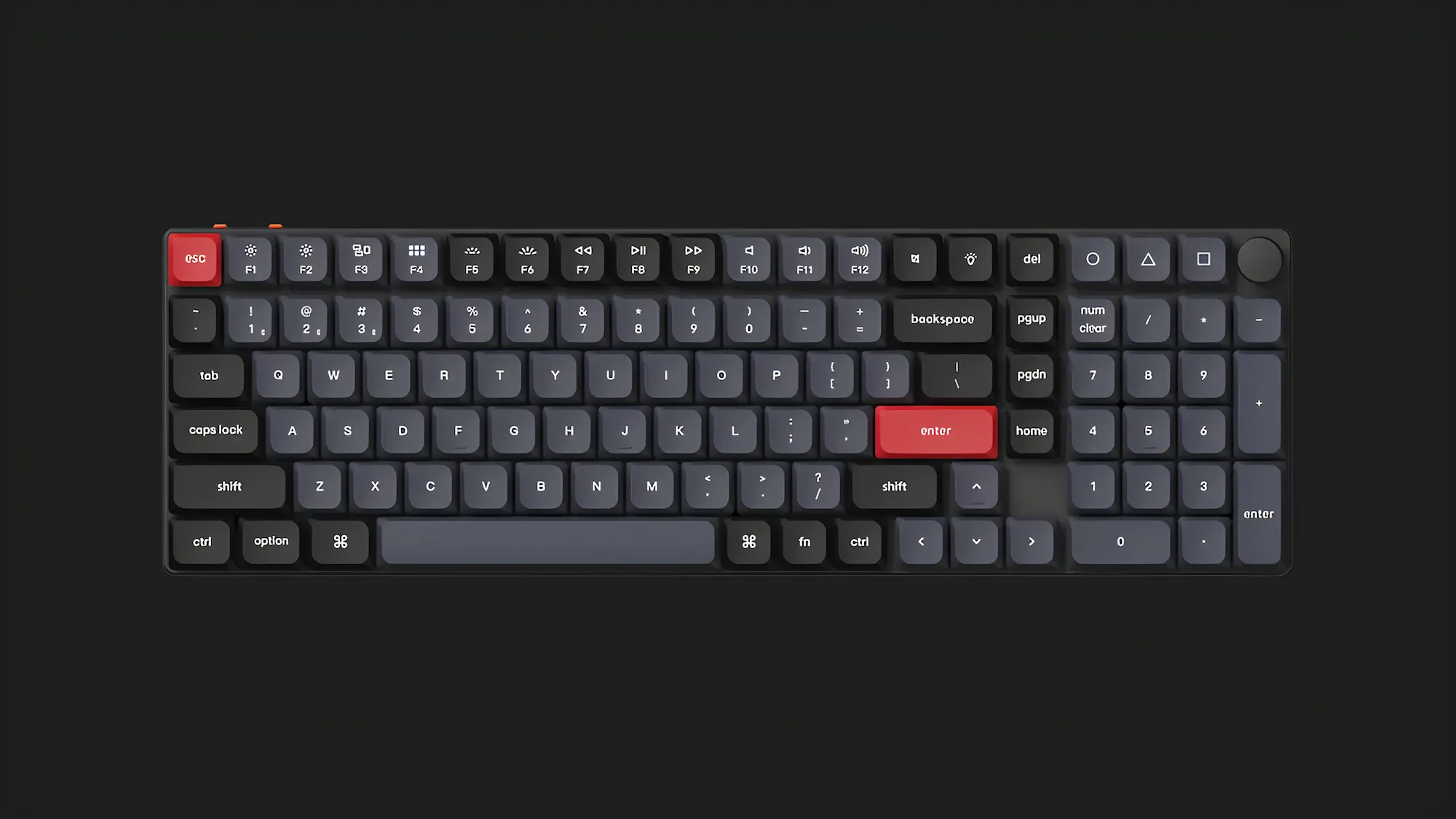 Ігрова клавіатура Keychron K17 Pro 103 Key RGB Hot-swap Gateron MX 2.0 Blue (Black) (K17P-H2-UA)