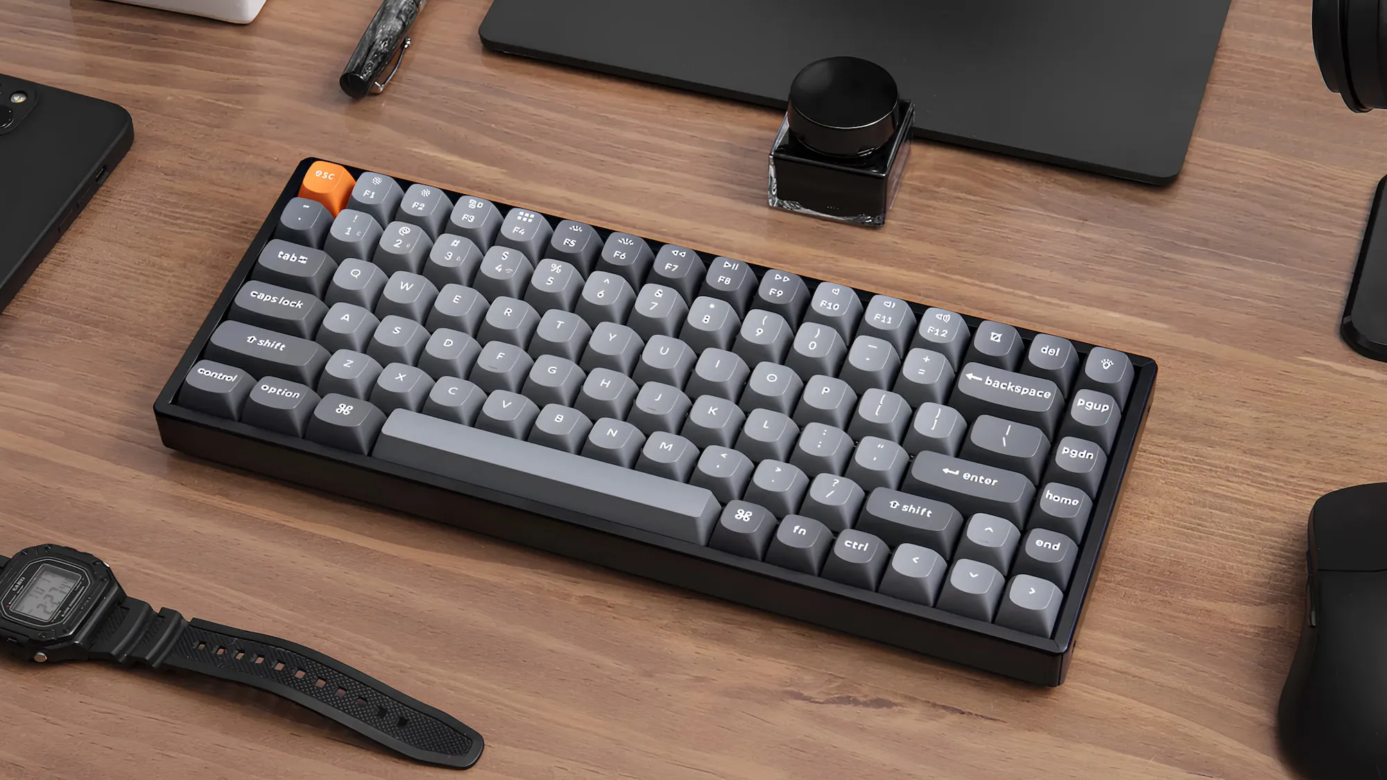 Ігрова клавіатура Keychron K2 Max 84 Key RGB Hot-Swap Keychron Super Red (Black) (K2M-J1-UA)