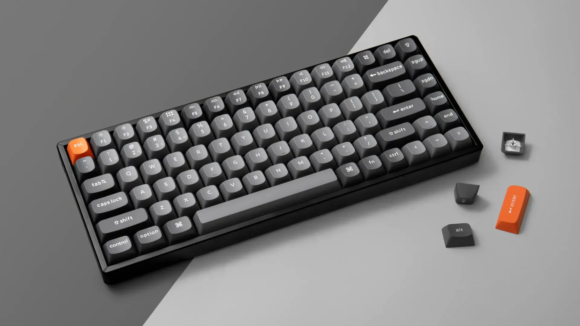 Ігрова клавіатура Keychron K2 Max 84 Key RGB Hot-Swap Keychron Super Red (Black) (K2M-J1-UA)