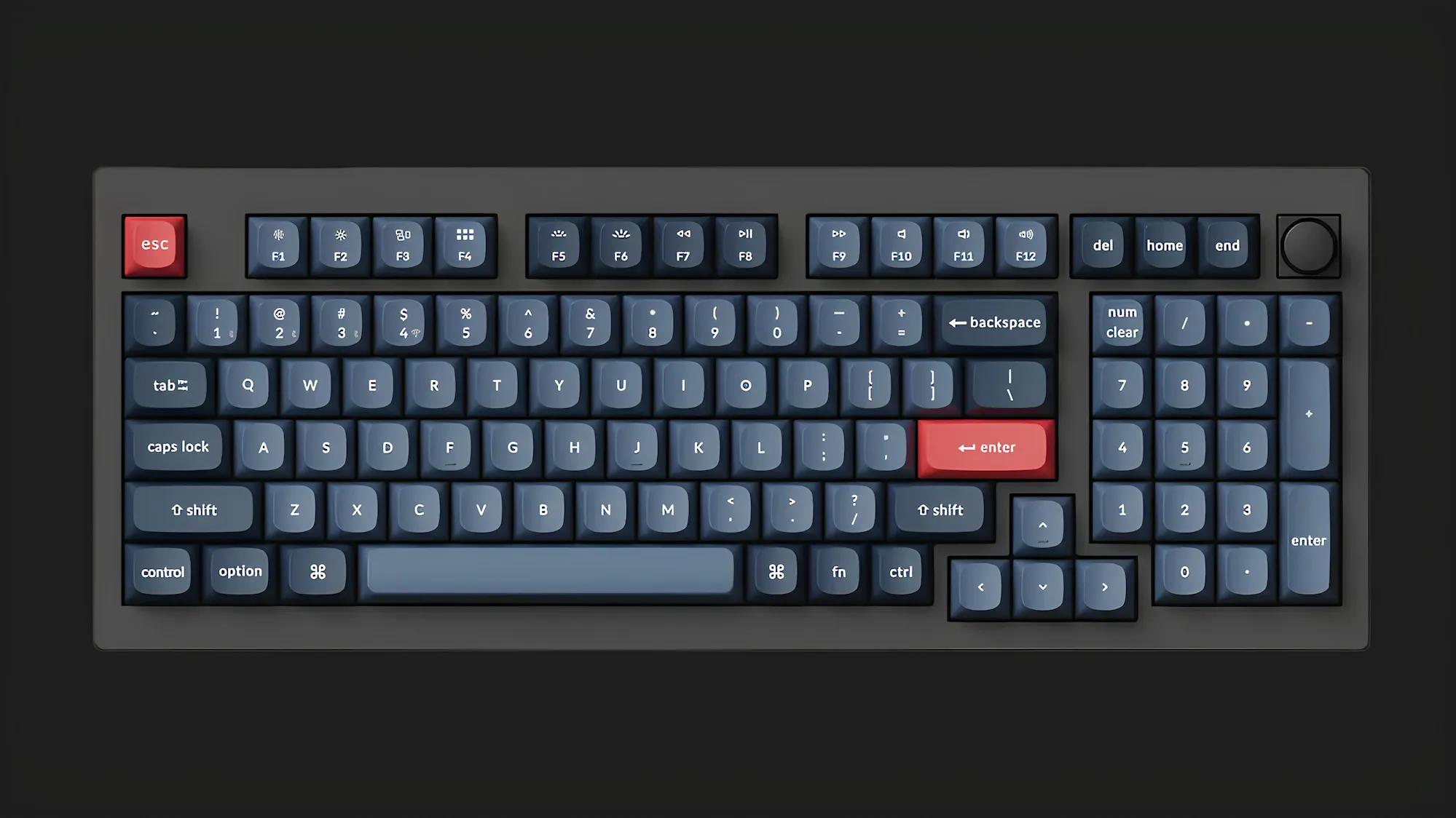 Ігрова клавіатура Keychron V5 Max 100 Key RGB Hot-Swap Gateron Jupiter Banana (Black) (V5M-D4-UA)