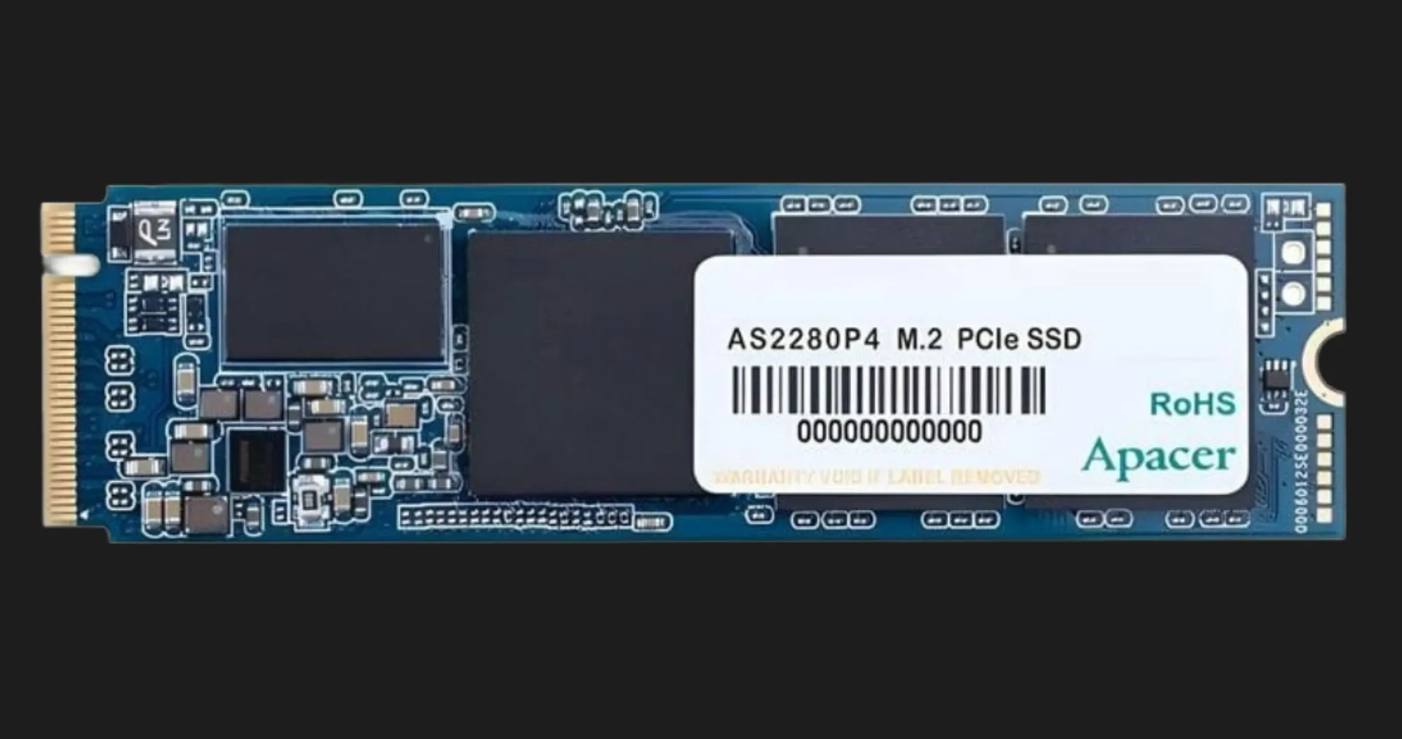 Накопичувач SSD Apacer AS2280P4 256GB NVMe PCIe 3.0 (AP256GAS2280P4-1)