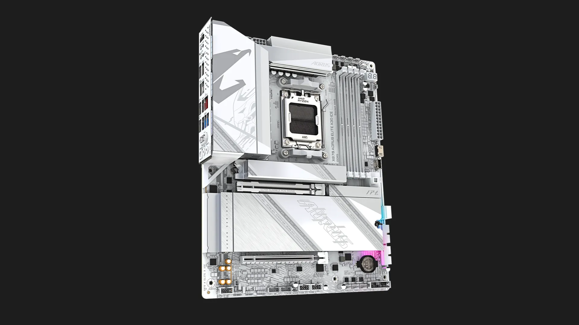 Материнська плата GIGABYTE X870 A ELITE X ICE (sAM5) (X870 A ELITE X ICE)