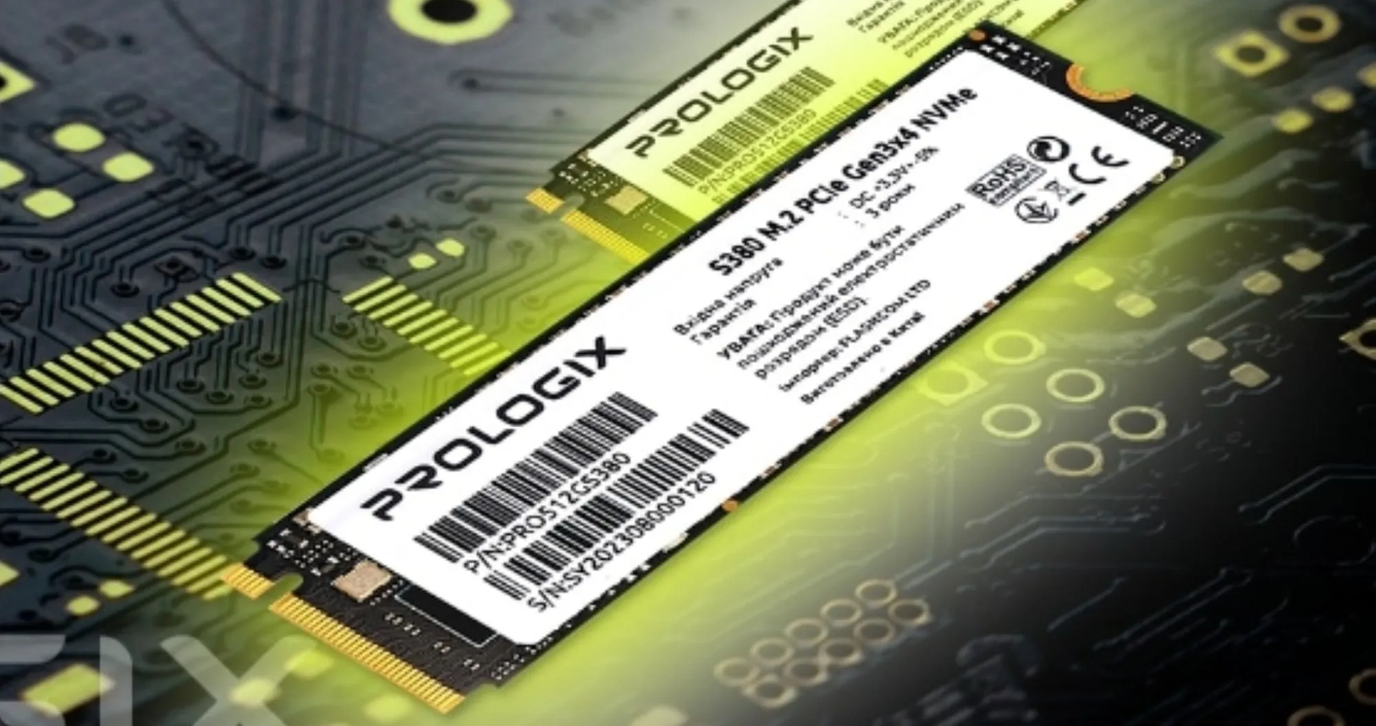 Накопичувач SSD Prologix S380 256GB NVMe PCIe 3.0 (PRO256GS380)