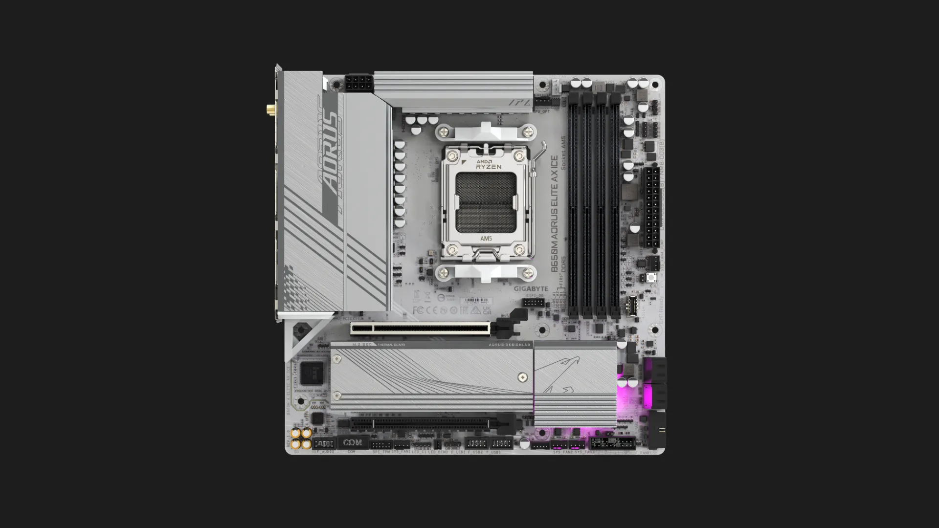 Материнська плата GIGABYTE B650M A ELITE AX ICE 1.1 (B650M A ELITE AX ICE 1.1)