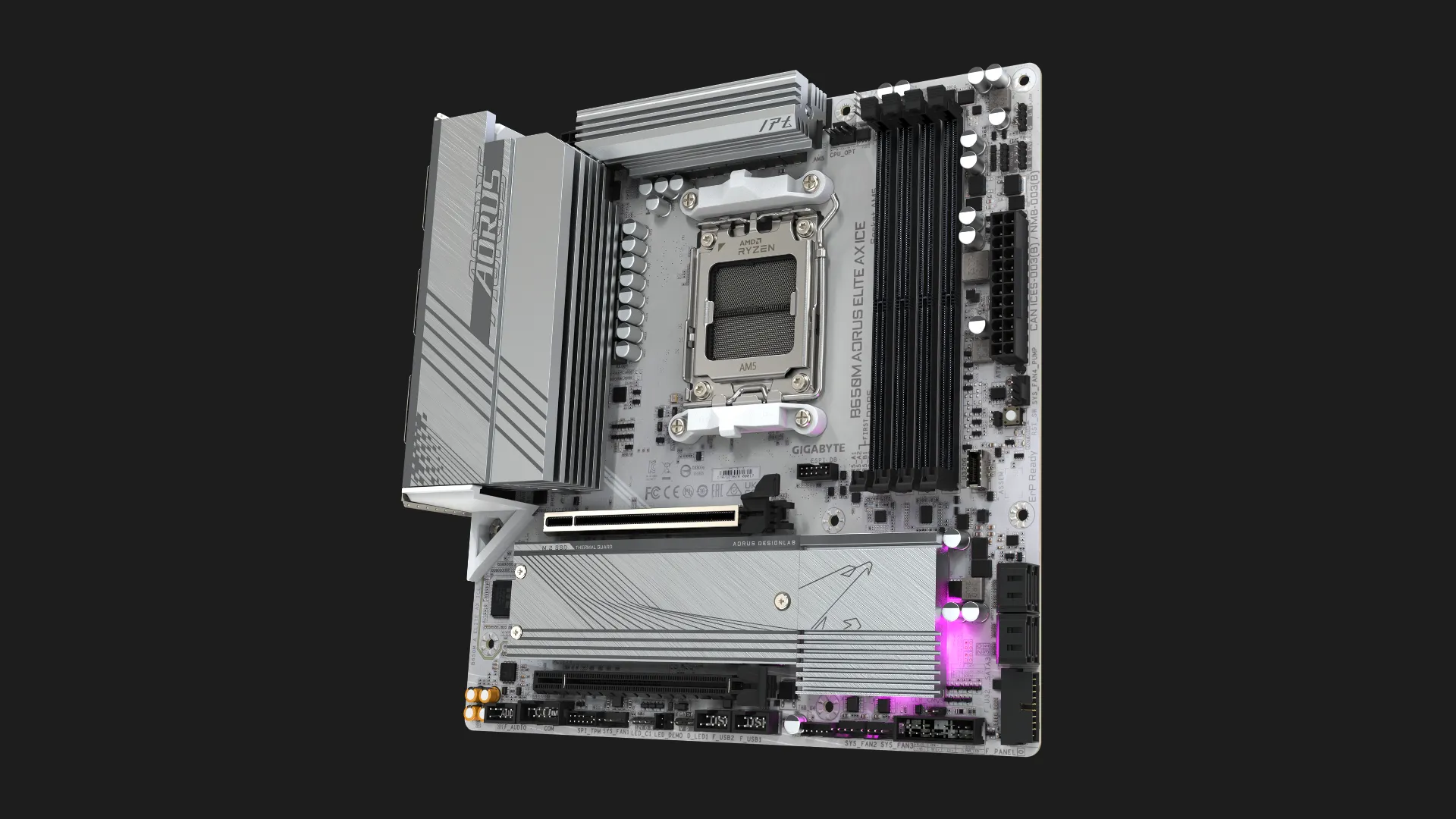 Материнська плата GIGABYTE B650M A ELITE AX ICE 1.1 (B650M A ELITE AX ICE 1.1)