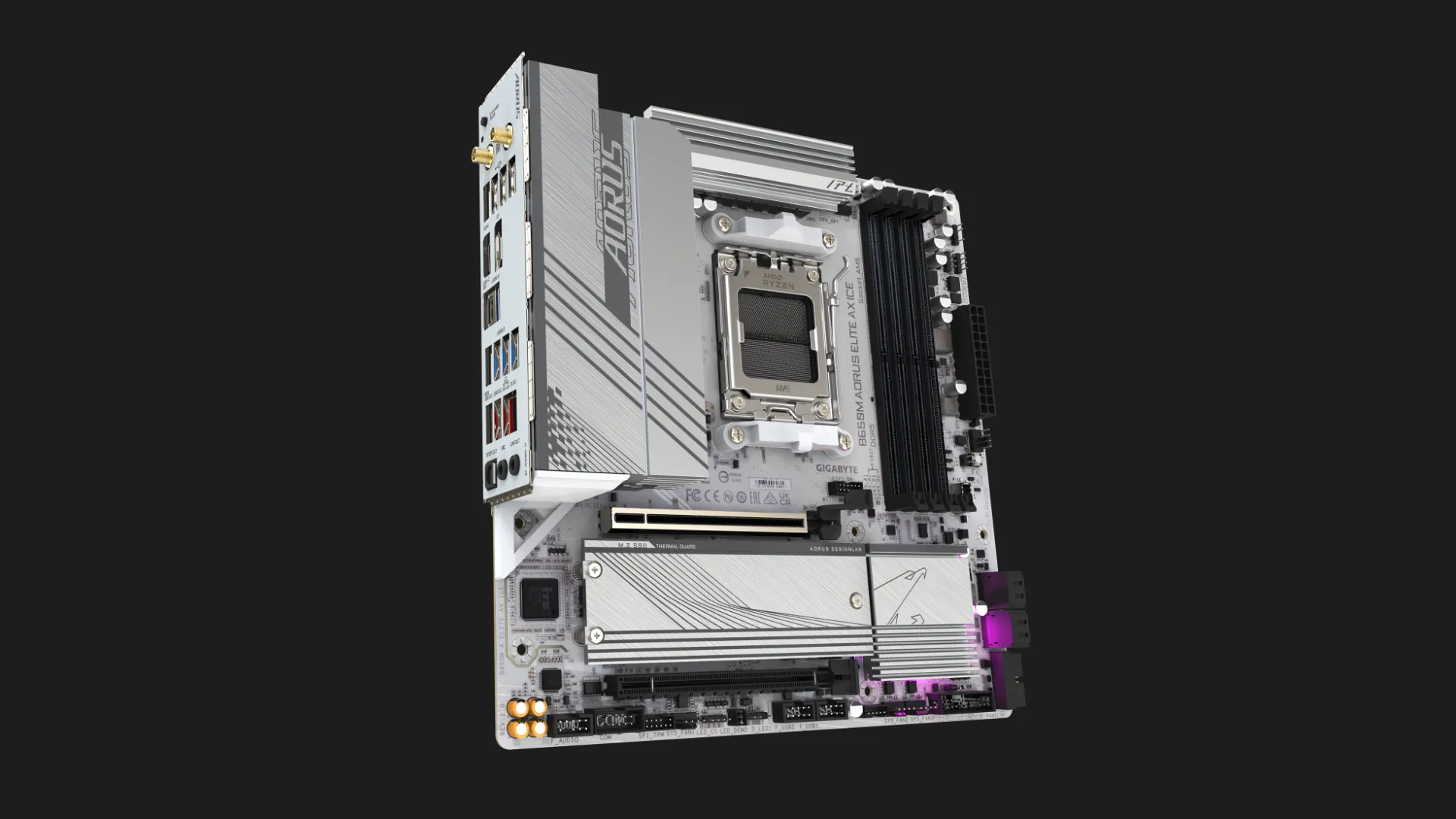Материнська плата GIGABYTE B650M A ELITE AX ICE 1.1 (B650M A ELITE AX ICE 1.1)