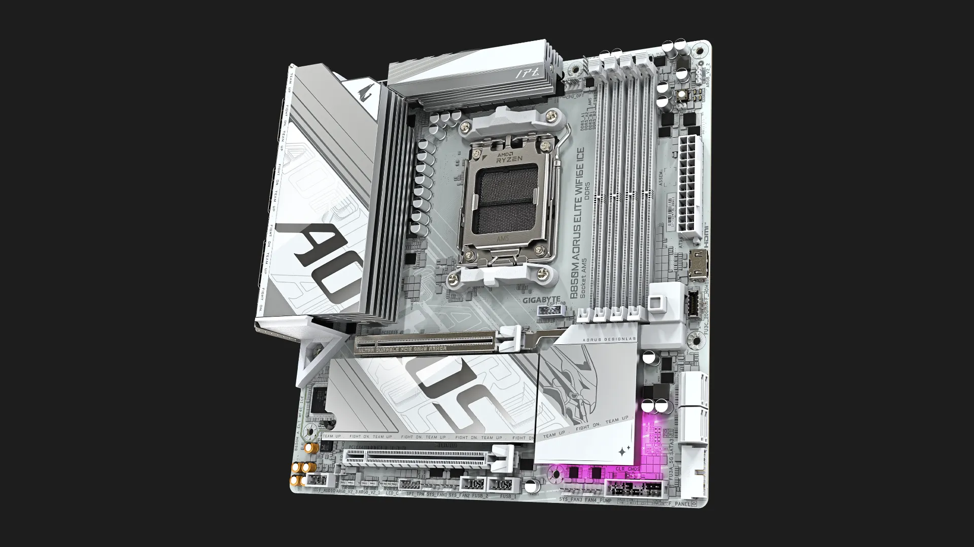 Материнська плата GIGABYTE B850M A ELITE WIFI6E ICE 1.1 (B850M A ELT WF6E ICE 1.1)