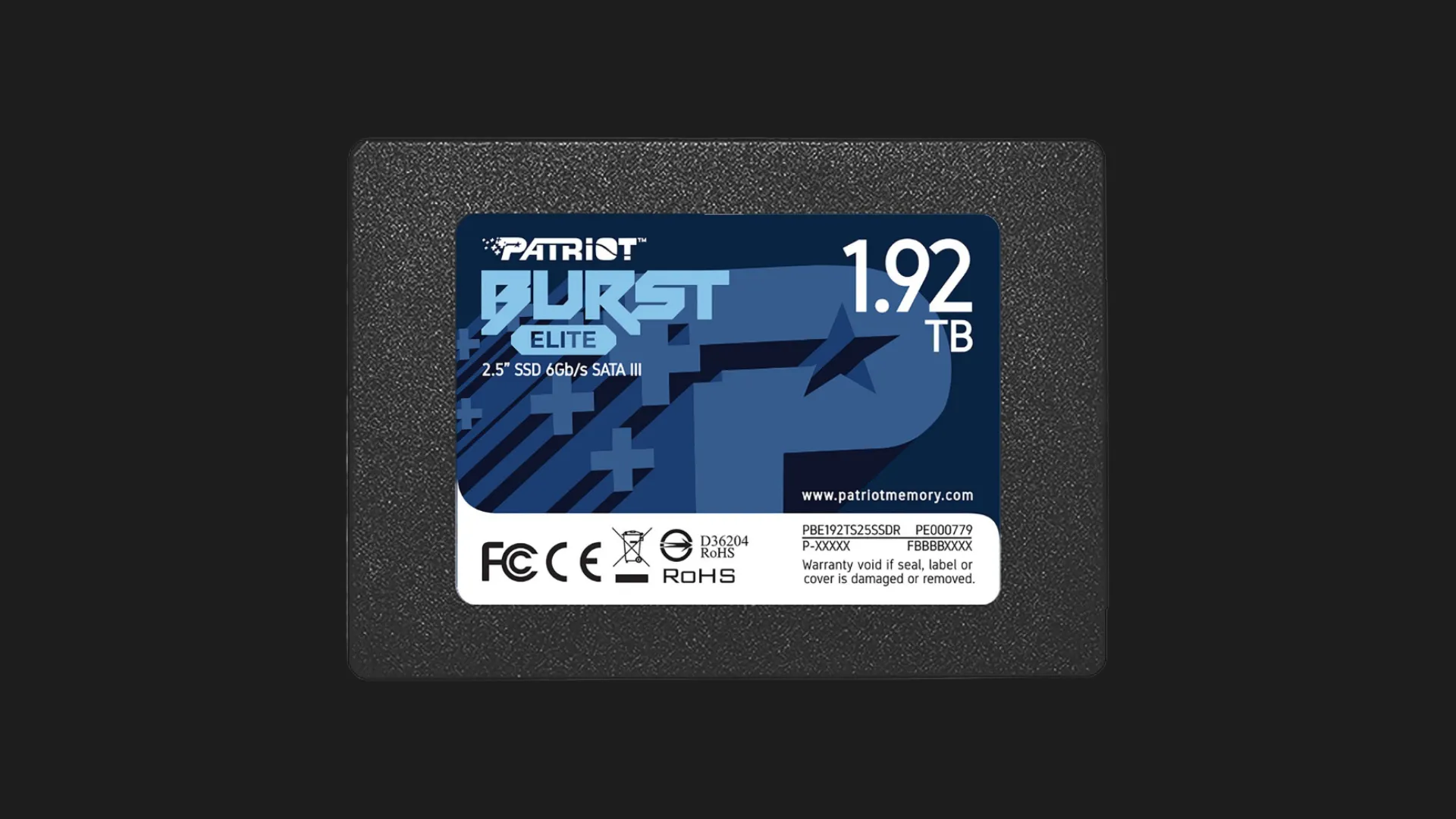 Накопичувач SSD Patriot Burst Elite 1.92TB SATA (PBE192TS25SSDR)