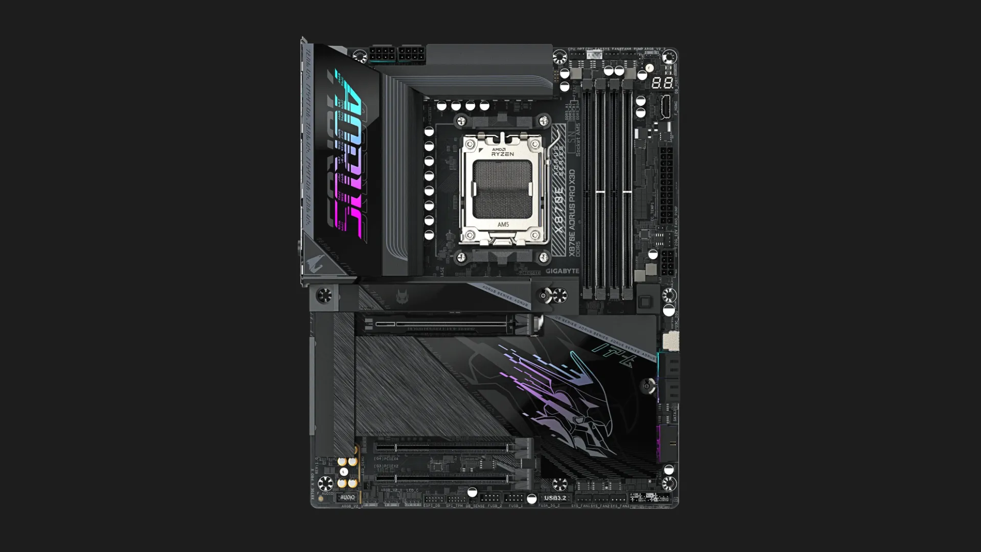 Материнська плата GIGABYTE X870E A PRO X (sAM5) (X870E A PRO X)