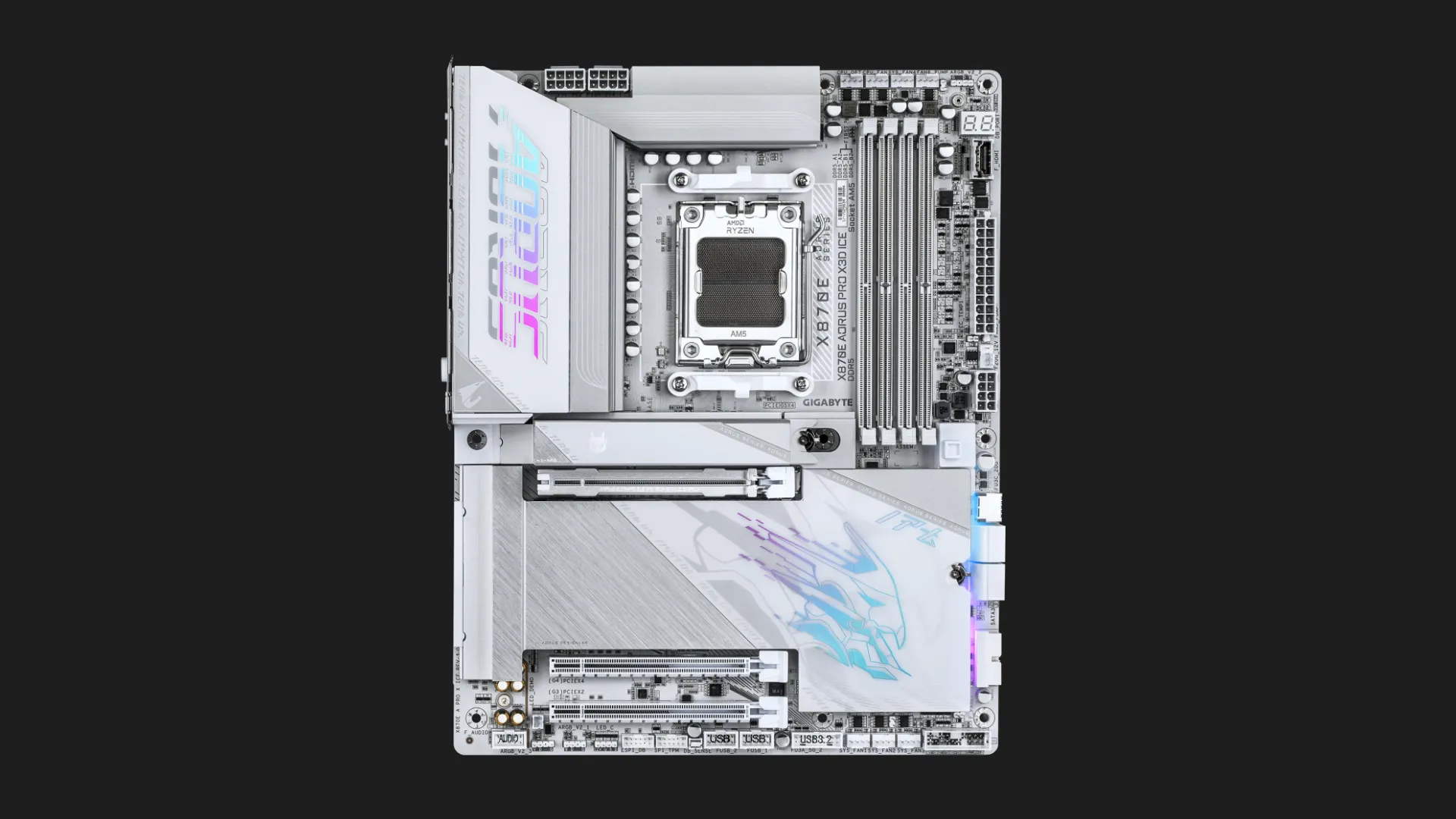 Материнська плата GIGABYTE X870E A PRO X ICE (sAM5) (X870E A PRO X ICE)