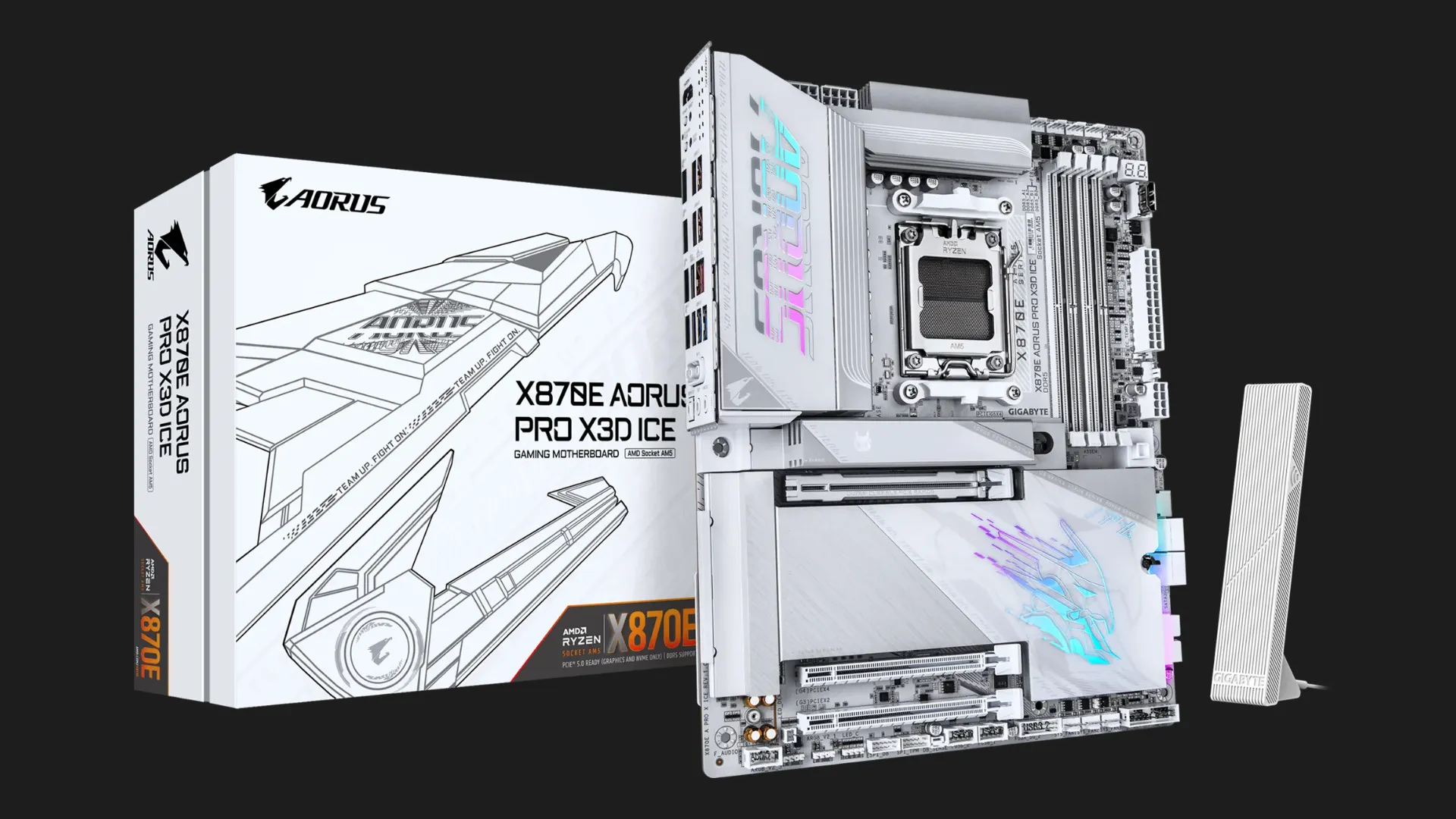 Материнська плата GIGABYTE X870E A PRO X ICE (sAM5) (X870E A PRO X ICE)