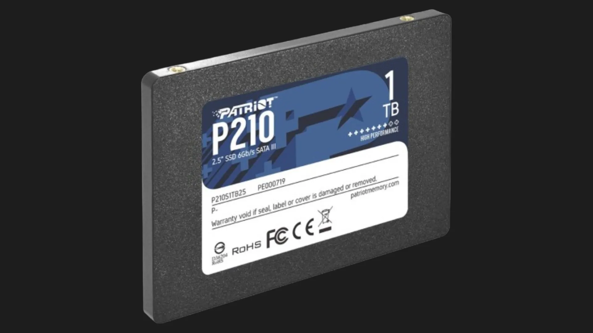 Накопичувач SSD Patriot P210 1TB SATA (P210S1TB25)