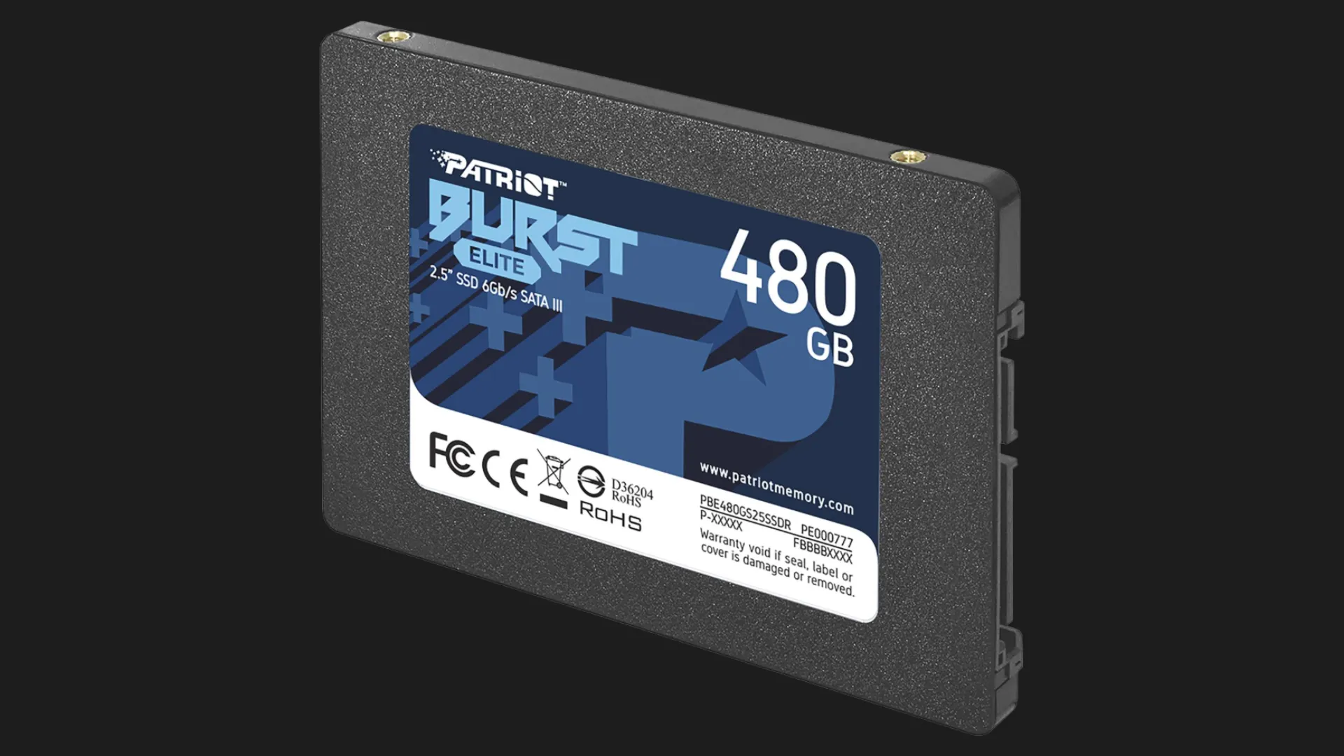 Накопичувач SSD Patriot Burst Elite 480GB SATA (PBE480GS25SSDR)