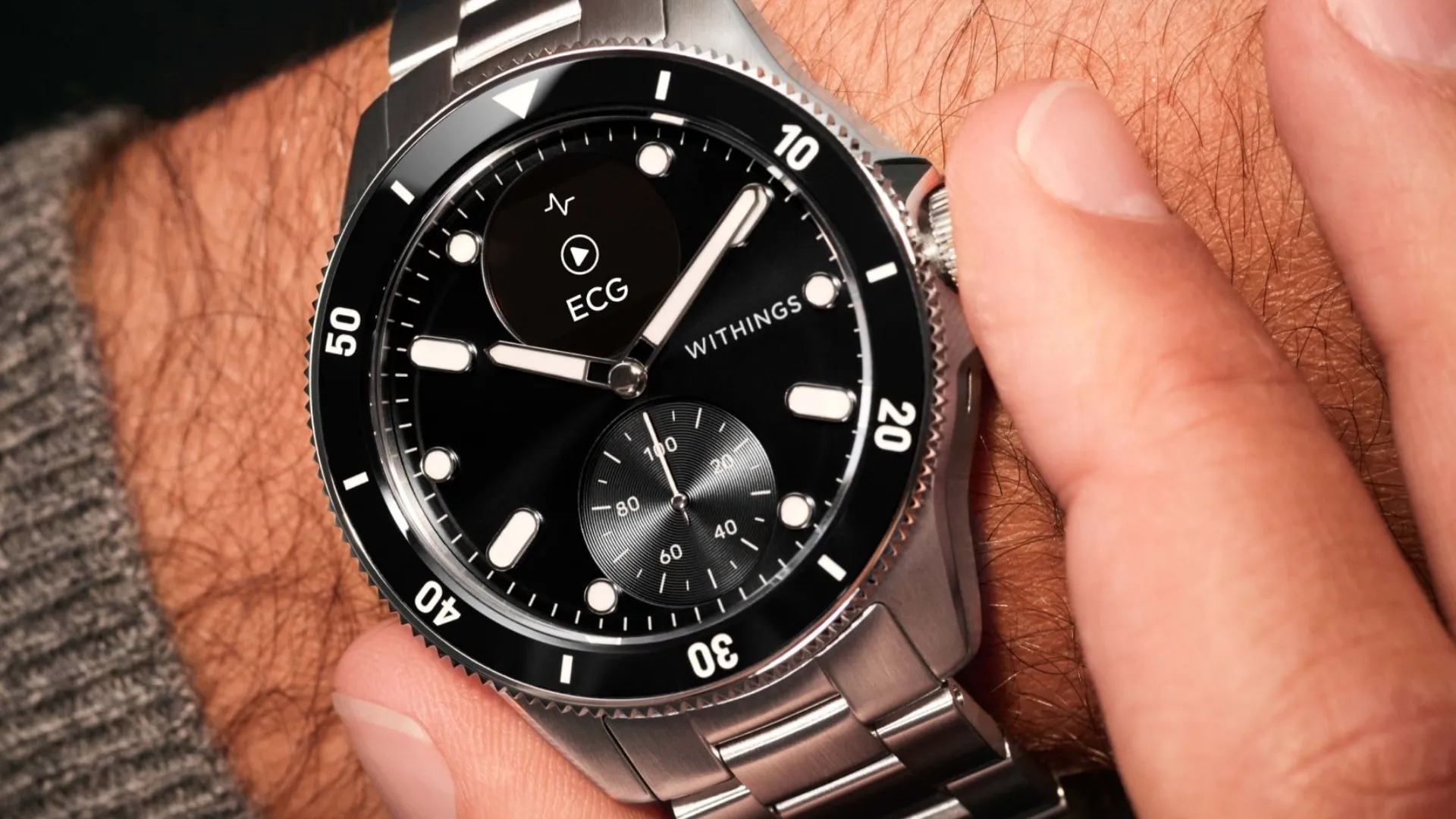 Смарт-годинник Withings ScanWatch Nova 42mm (Black)