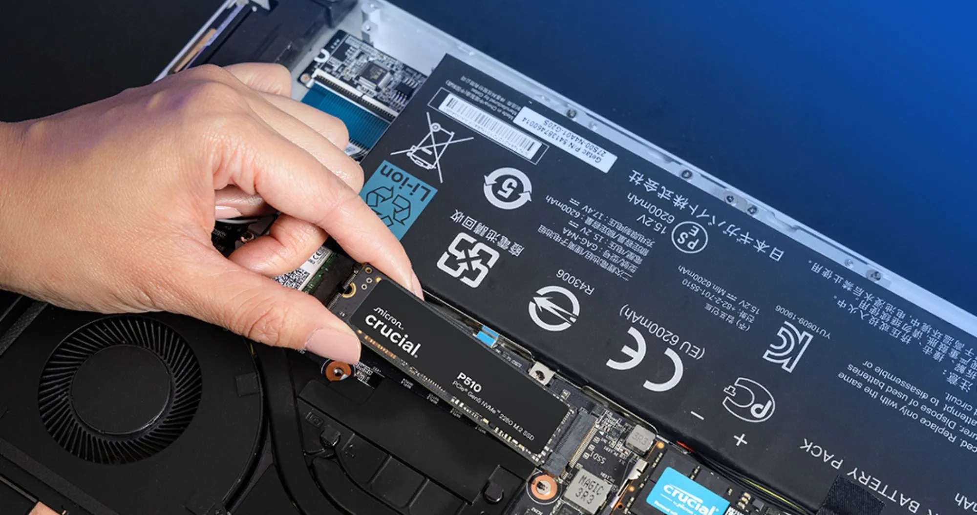 Накопичувач SSD Crucial P510 1TB NVMe PCIe 5.0 (CT1000P510SSD8)