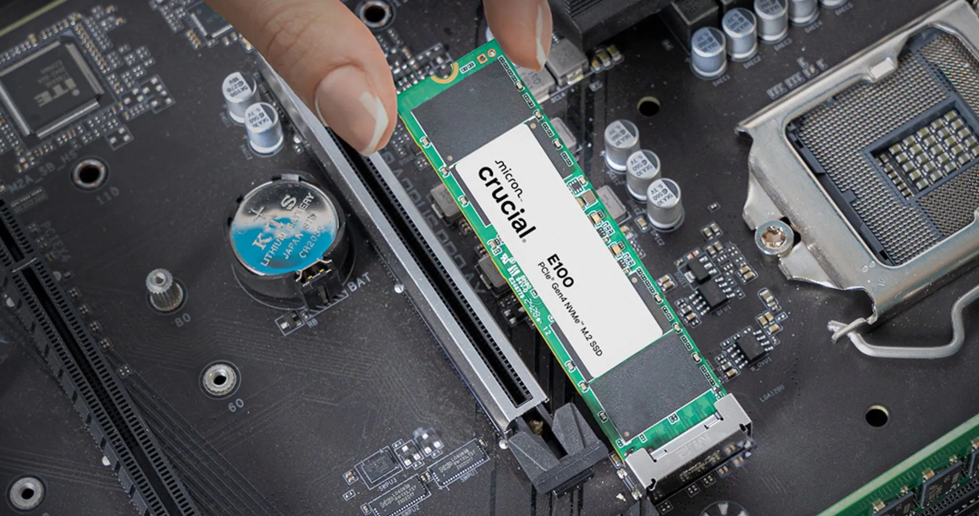 Накопичувач SSD Crucial E100 480GB NVMe PCIe 4.0 (CT480E100SSD8)