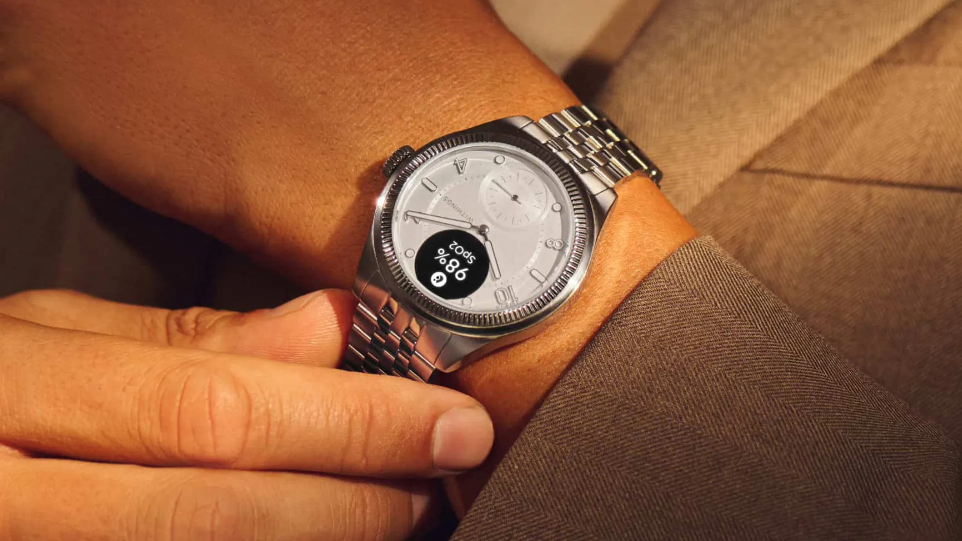 Смарт-годинник Withings ScanWatch Nova Brilliant 39mm (Titanium Gray)