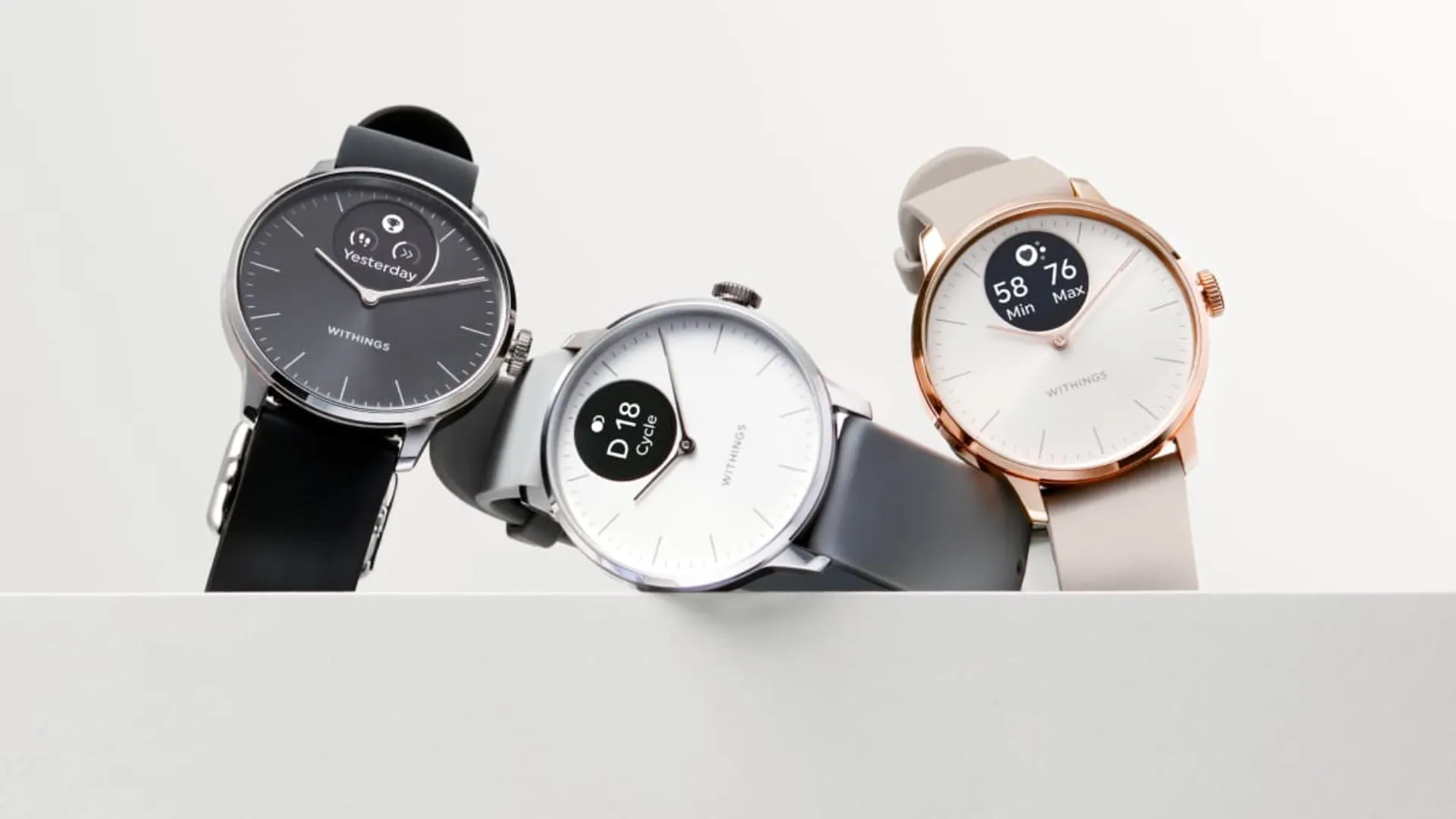 Смарт-годинник Withings ScanWatch Light 37mm (Pearl White)