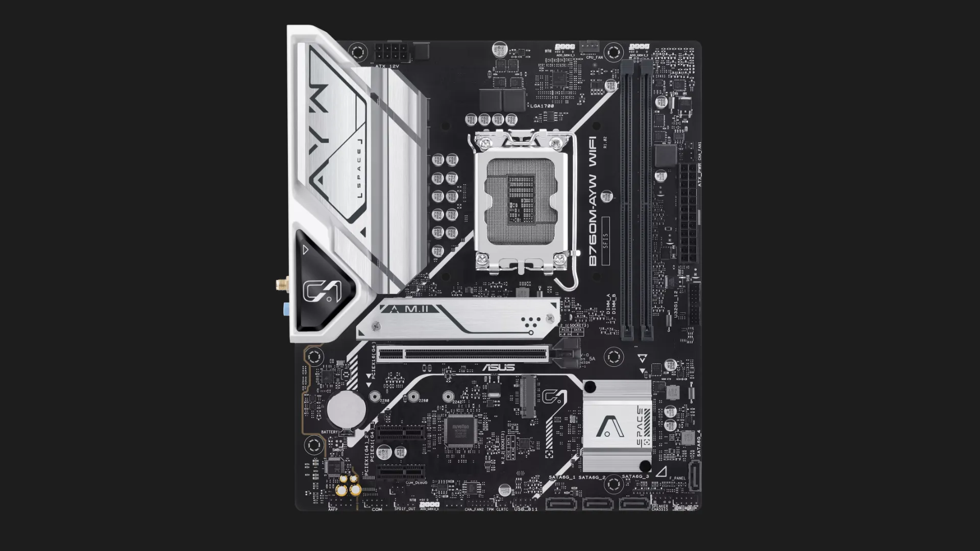 Материнська плата ASUS B760M-AYW WIFI-SI (90MB1FK0-M0UBY0)