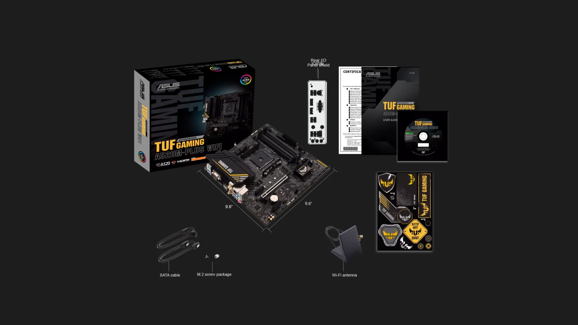 Материнська плата ASUS TUF GAMING A520M-PLUS WIFI (90MB17F0-M0EAY0)