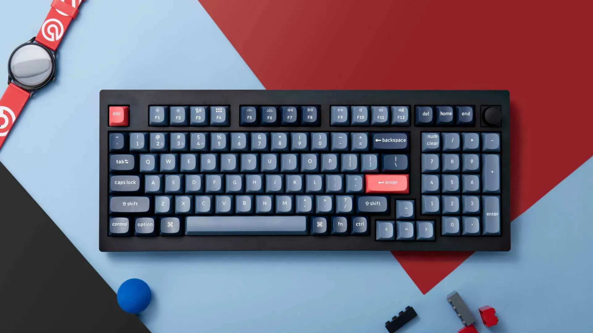 Ігрова клавіатура Keychron V5 Max 100 Key RGB Hot-Swap Gateron Jupiter Brown (Black) (V5M-D3-UA)