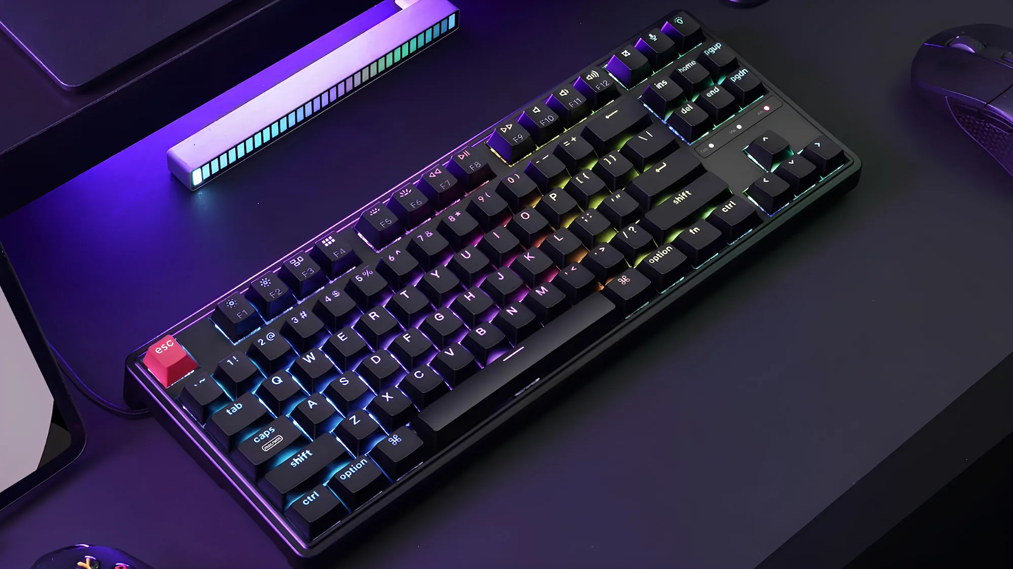 Игровая клавиатура Keychron C3 Pro V2 87 Key RGB K pro Brown (Black) (C3PX-H3-UA)