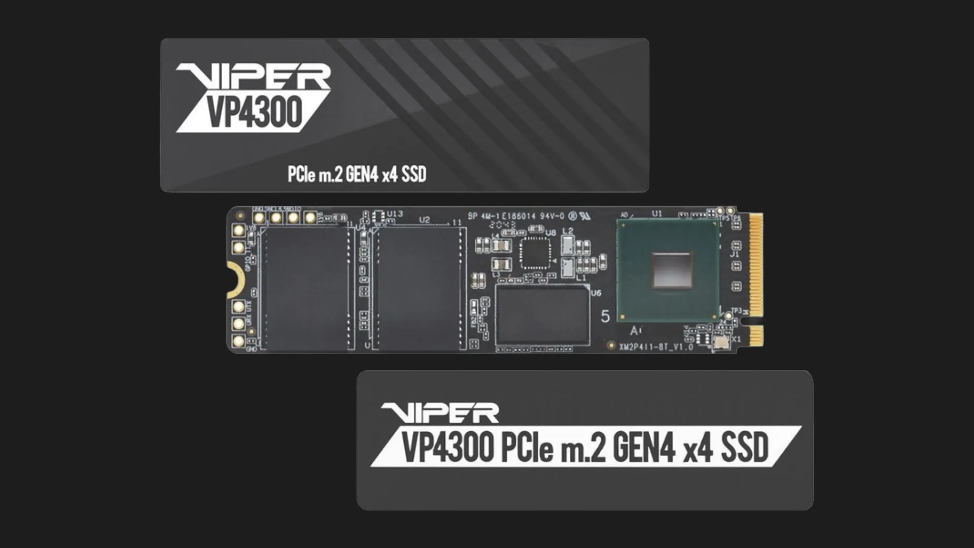 Накопичувач SSD Patriot VP4300 2TB NVMe PCIe 4.0 (VP4300-2TBM28H)