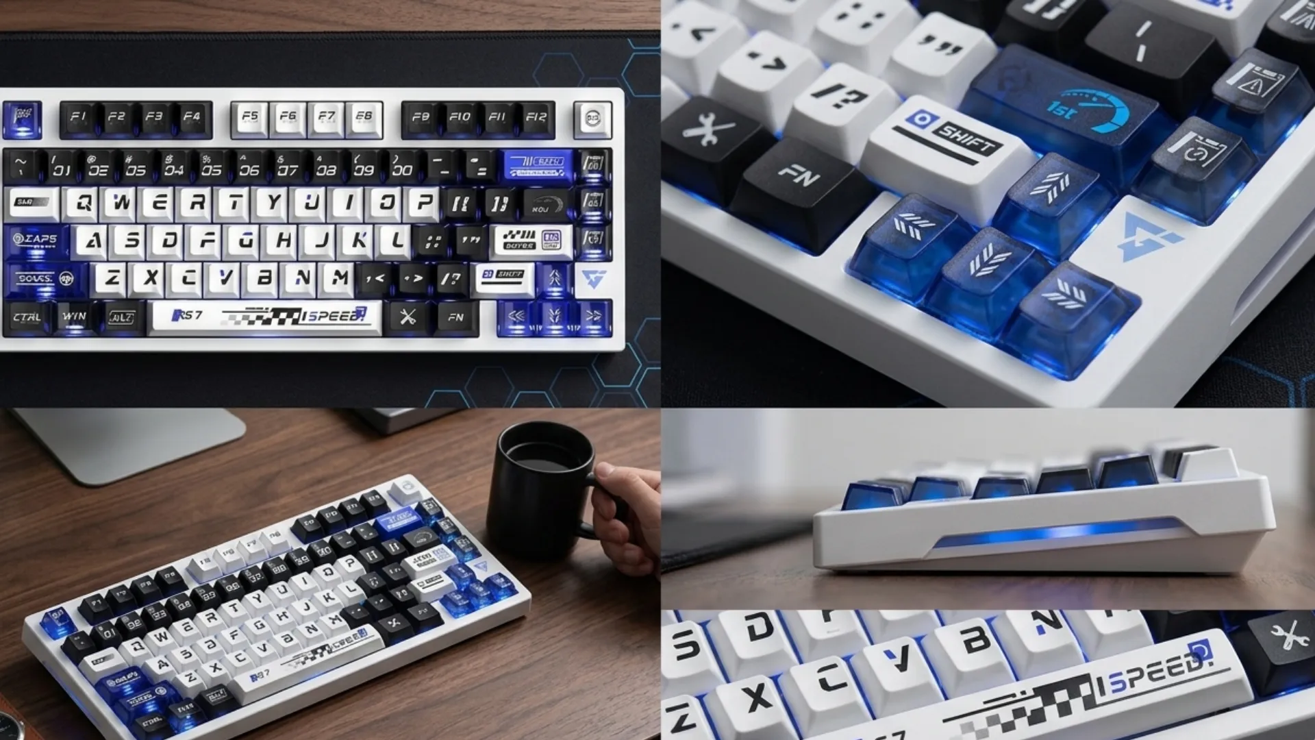 Ігрова клавіатура ATK RS7 Pro eSports Hall Effect (White) (ATK RS7 Pro white)