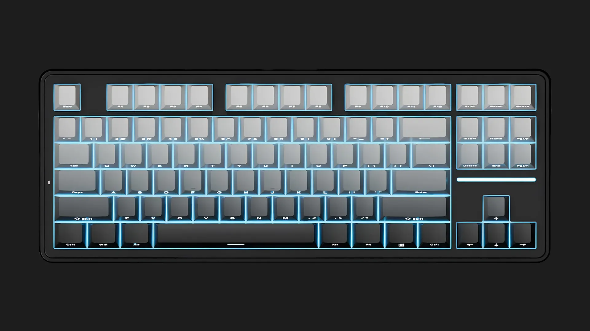 Ігрова клавіатура ATK A87 Pro Wireless Mechanical Gaming TKL, Shadow (Black) (ATK A87 Pro shadow black)