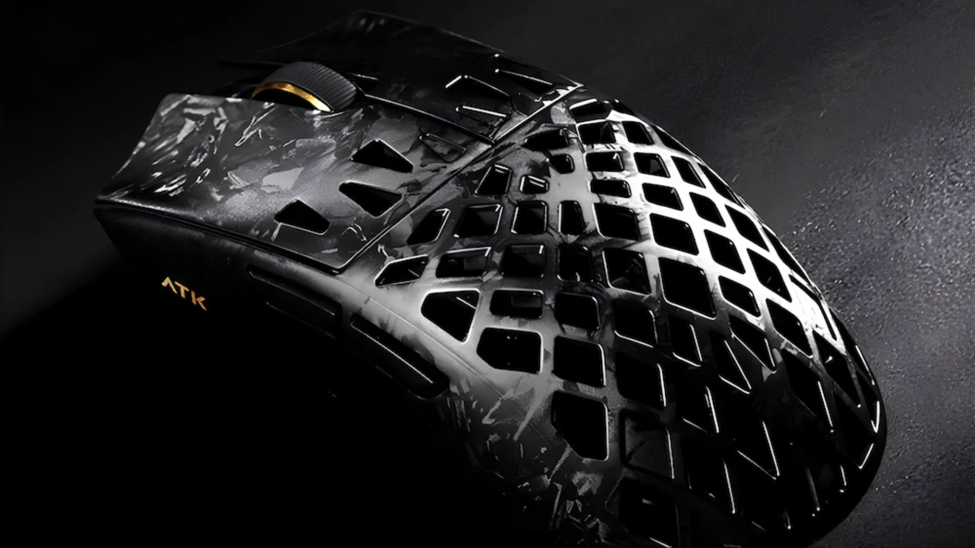 Ігрова миша ATK Blazing Sky GHOST Hollow Carbon Fiber Wireless Gaming Mouse Extreme (Black)