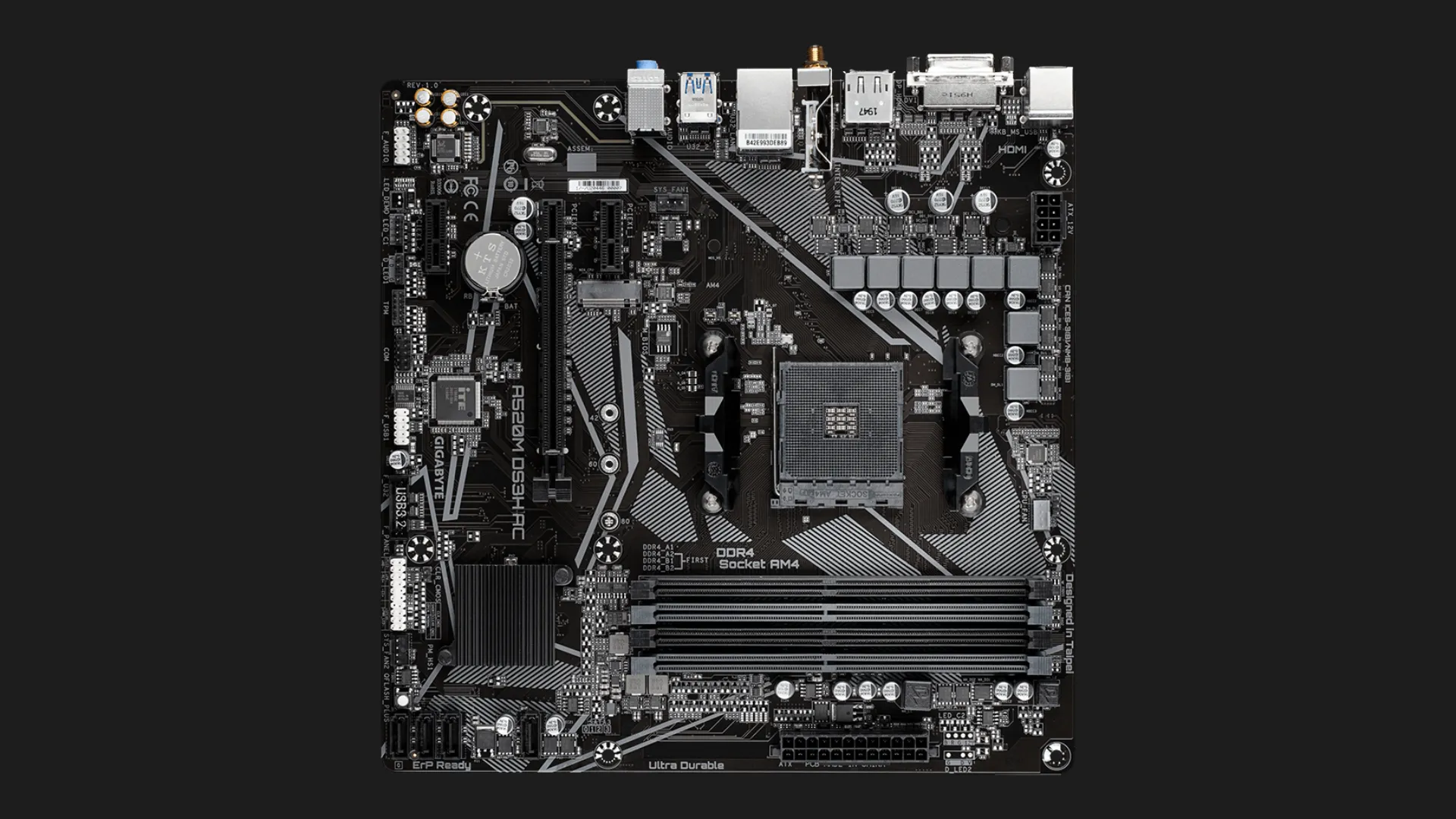Материнська плата GIGABYTE A520M DS3H AC (A520M_DS3H_AC)