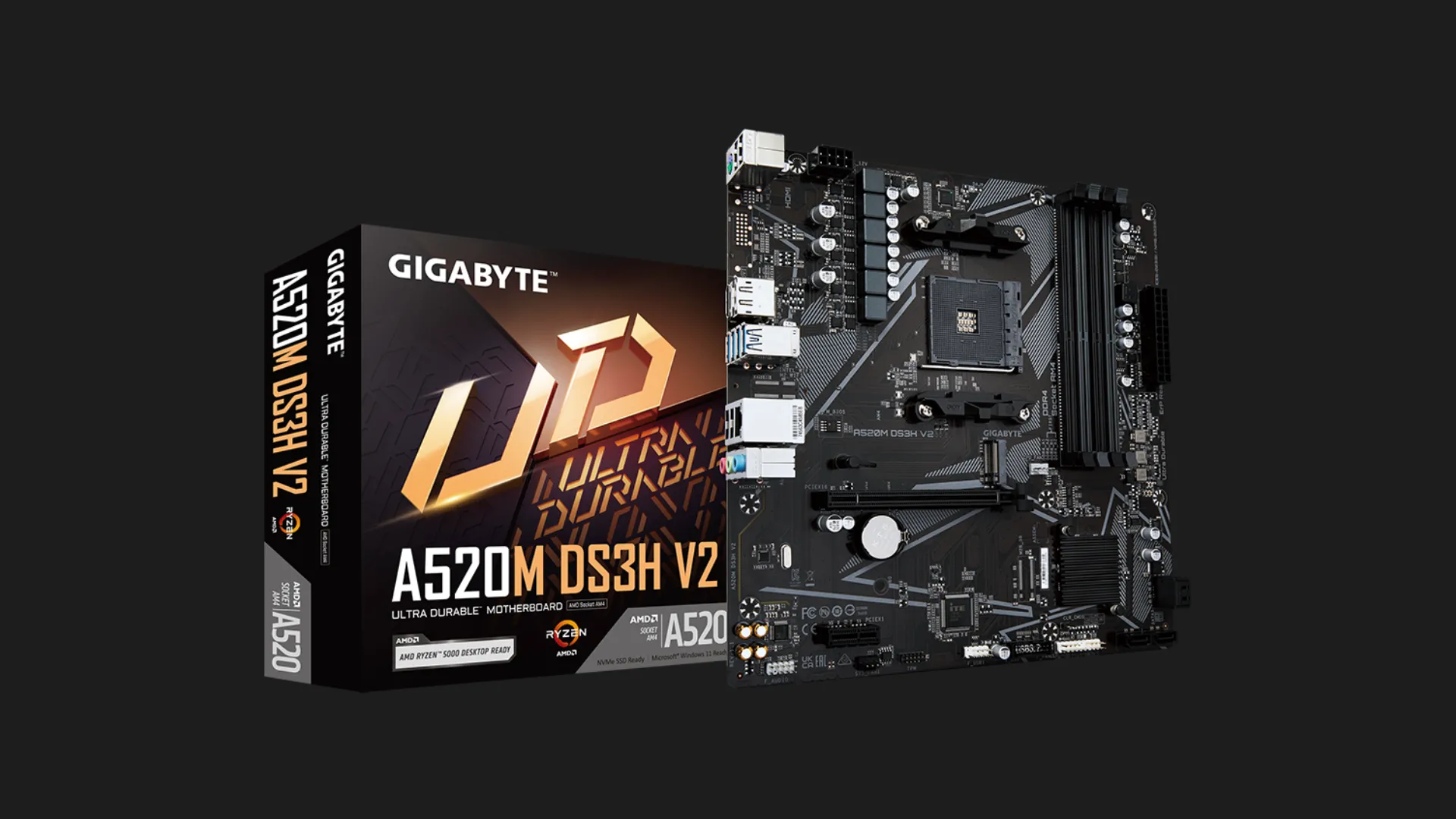 Материнська плата GIGABYTE A520M DS3H V2 (A520M_DS3H_V2)
