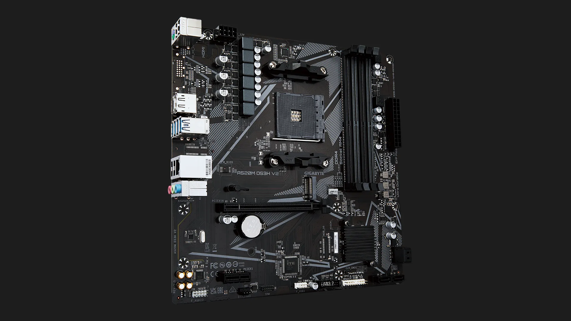 Материнська плата GIGABYTE A520M DS3H V2 (A520M_DS3H_V2)