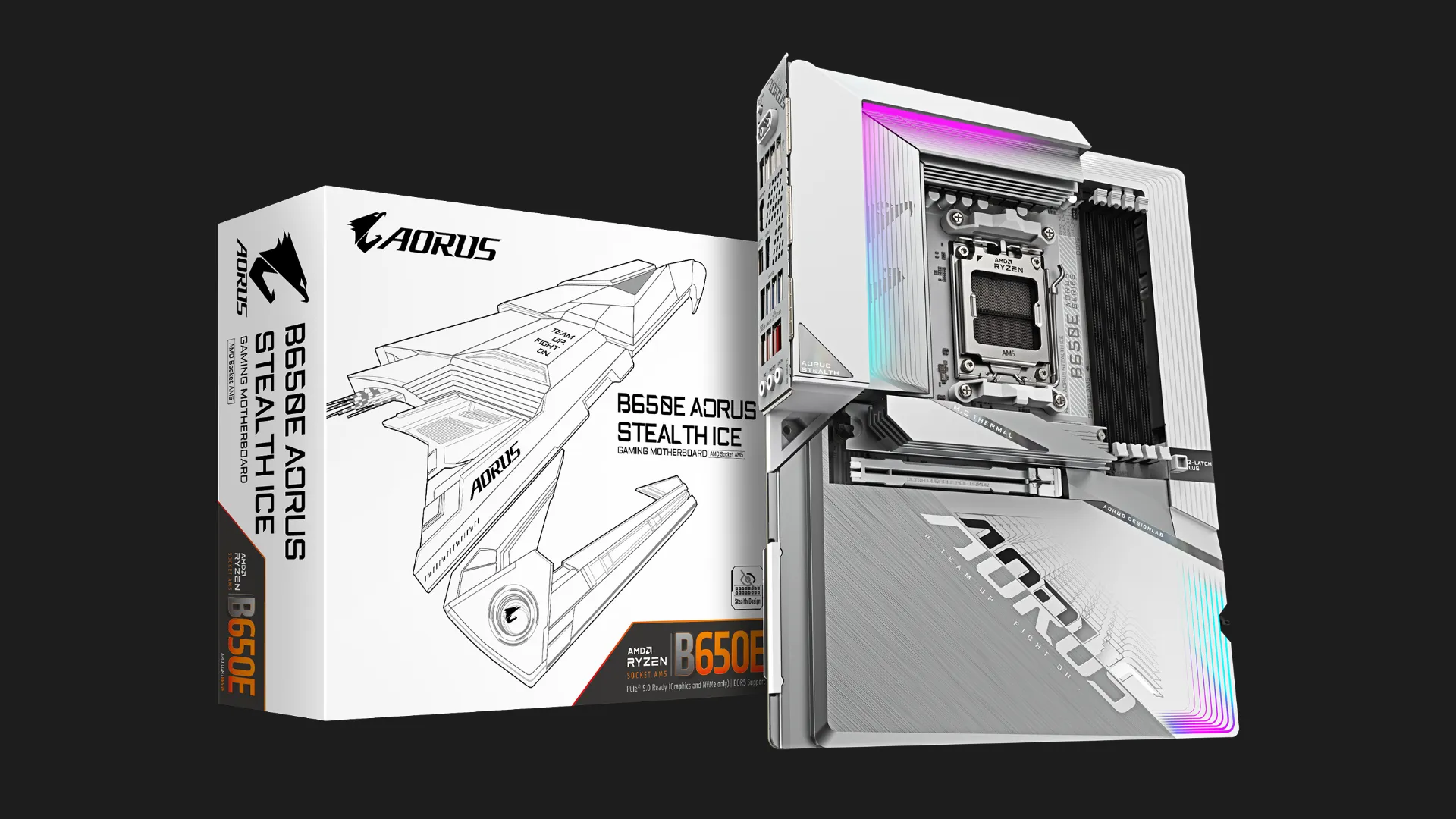 Материнська плата GIGABYTE B650E A STEALTH ICE (B650E_A_STEALTH_ICE)