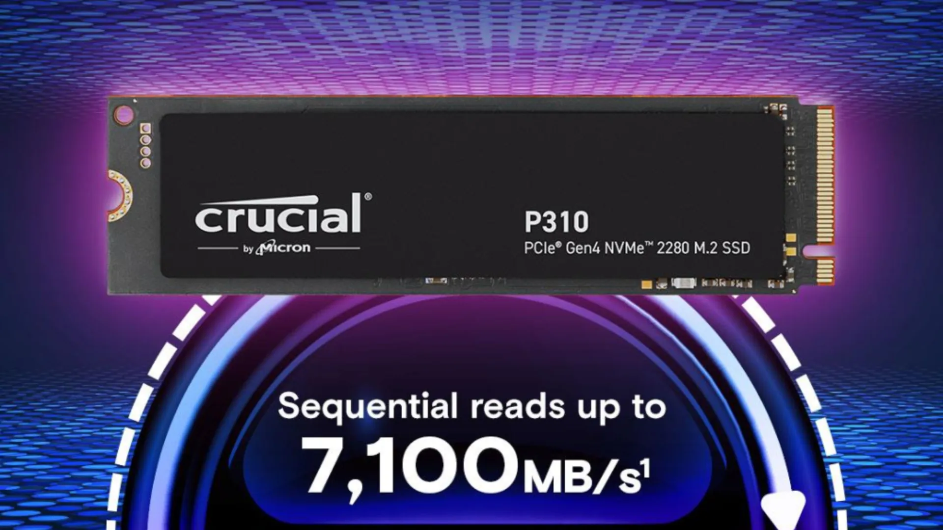 Накопичувач SSD Crucial P310 1TB NVMe PCIe 4.0 (CT1000P310SSD8)