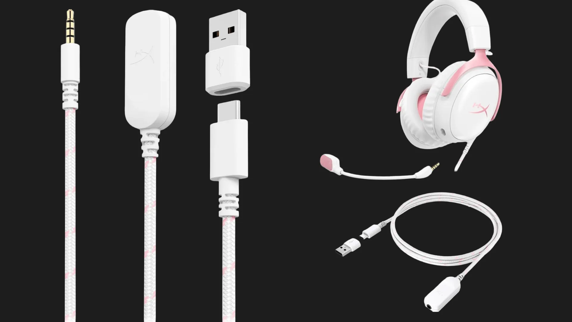 Ігрова гарнітура HyperX Cloud III (White/Pink) (9W1Q4AA) (EU)