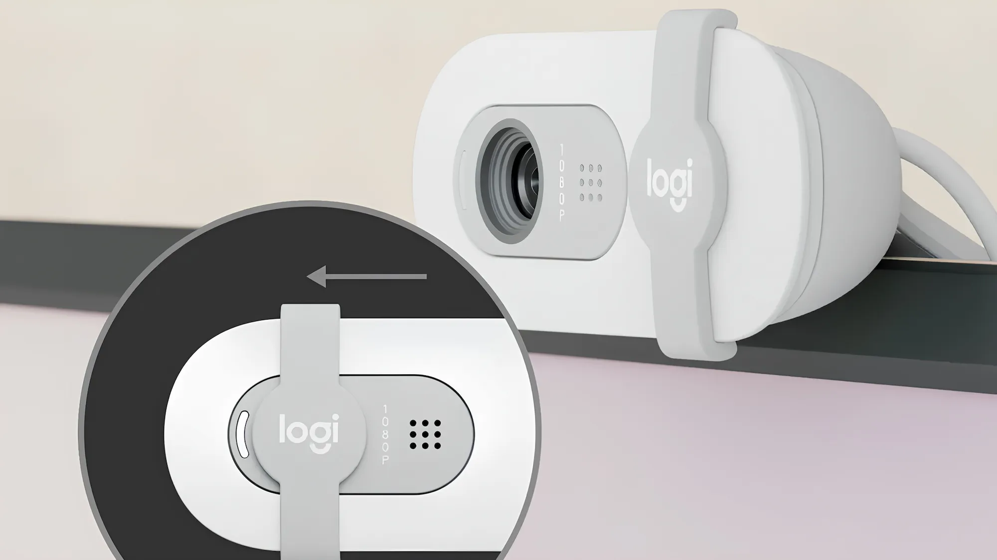 Веб-камера Logitech Brio 100 Full HD Webcam (White) (960-001617) (EU)
