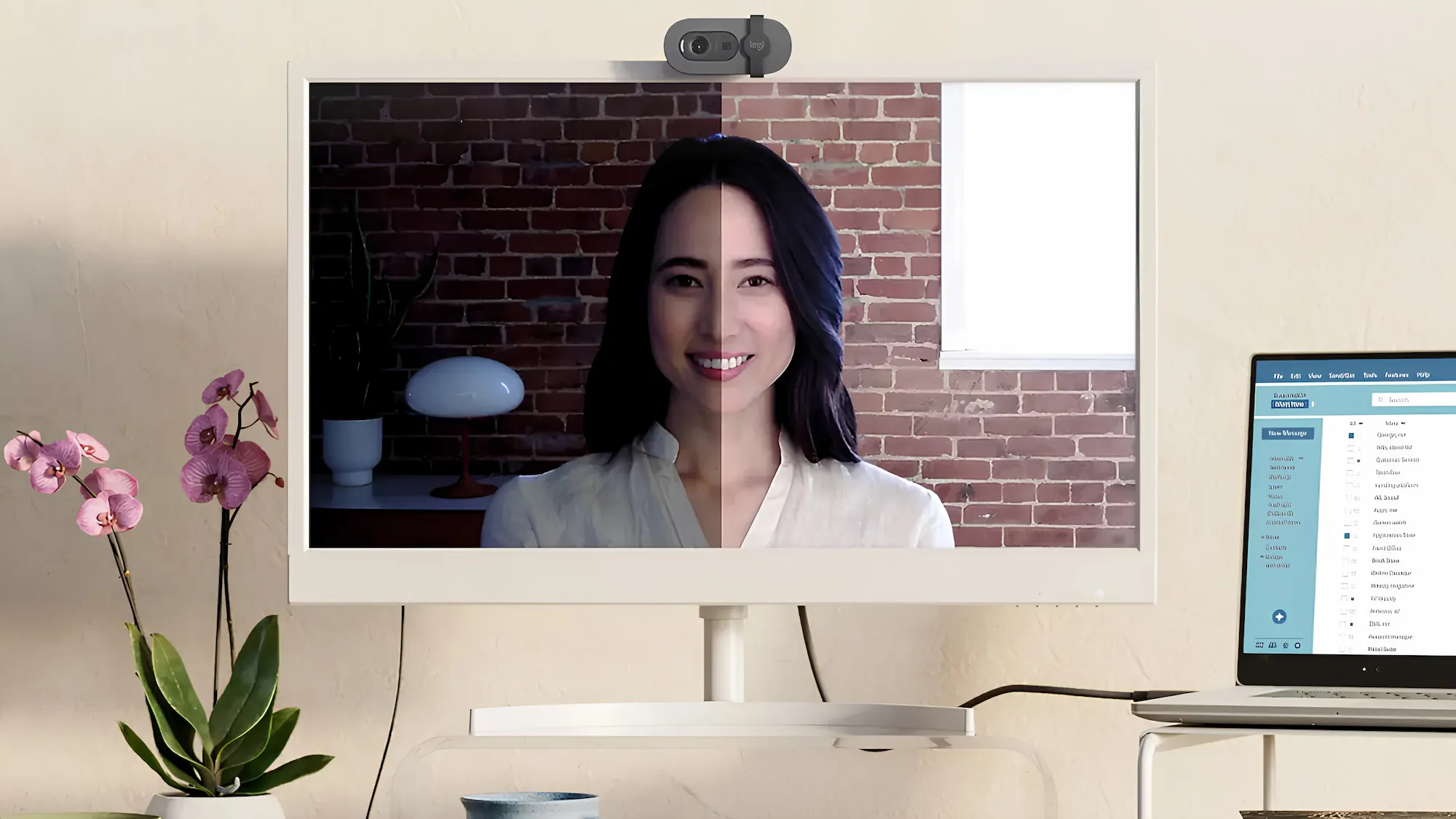 Веб-камера Logitech Brio 100 Full HD Webcam (White) (960-001617) (EU)