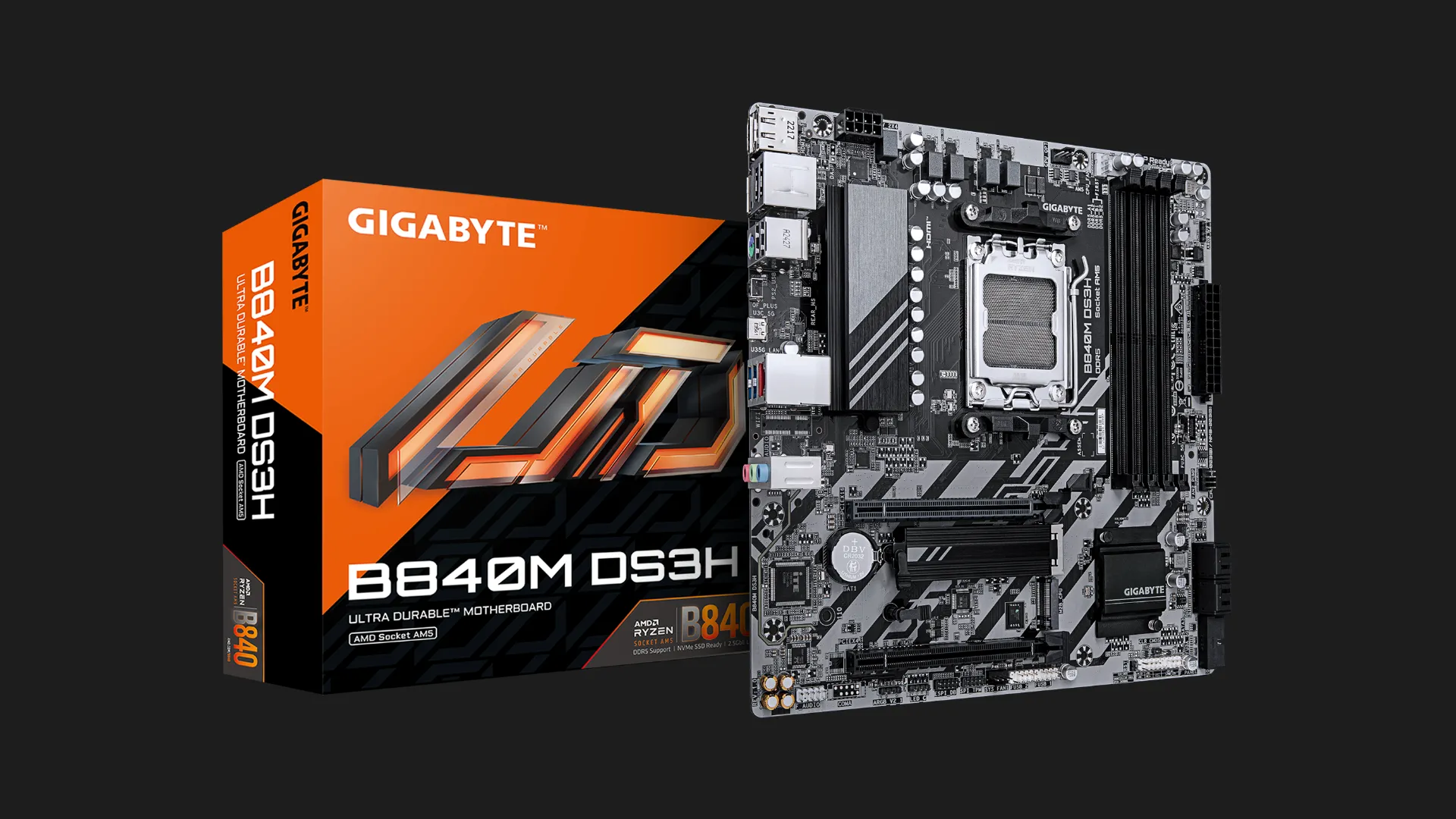 Материнська плата GIGABYTE B840M DS3H (B840M_DS3H)