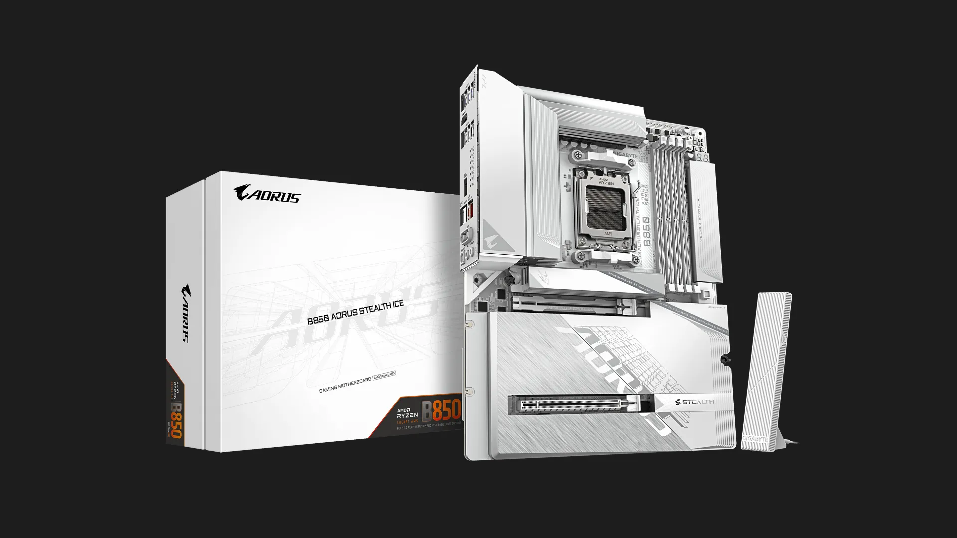 Материнская плата GIGABYTE B850 AORUS STEALTH ICE (B850_A_STEALTH_ICE)