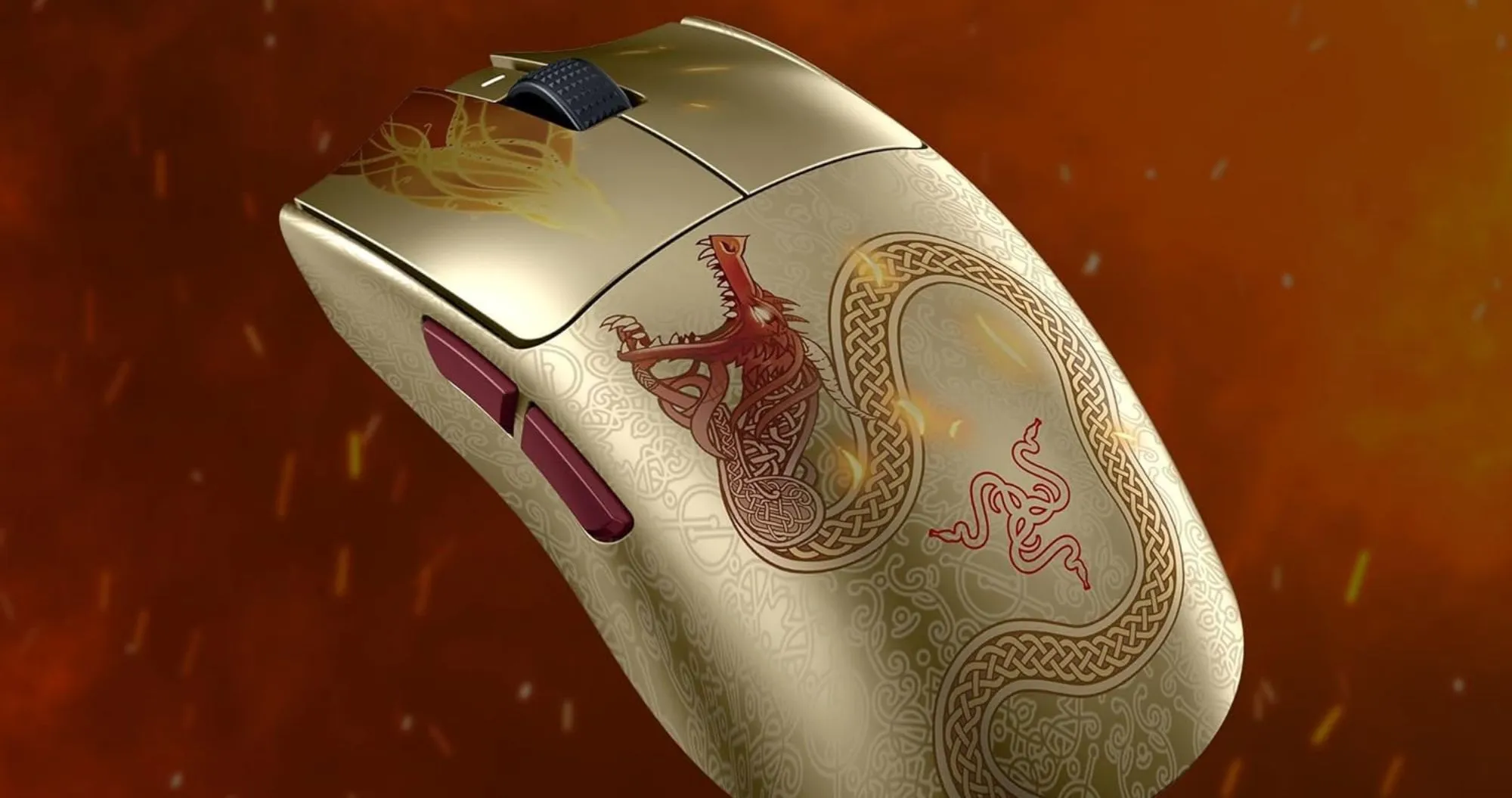 Игровая мышь RAZER Viper V3 PRO Wireless, Counter-Strike 2 Edition (Gold)
