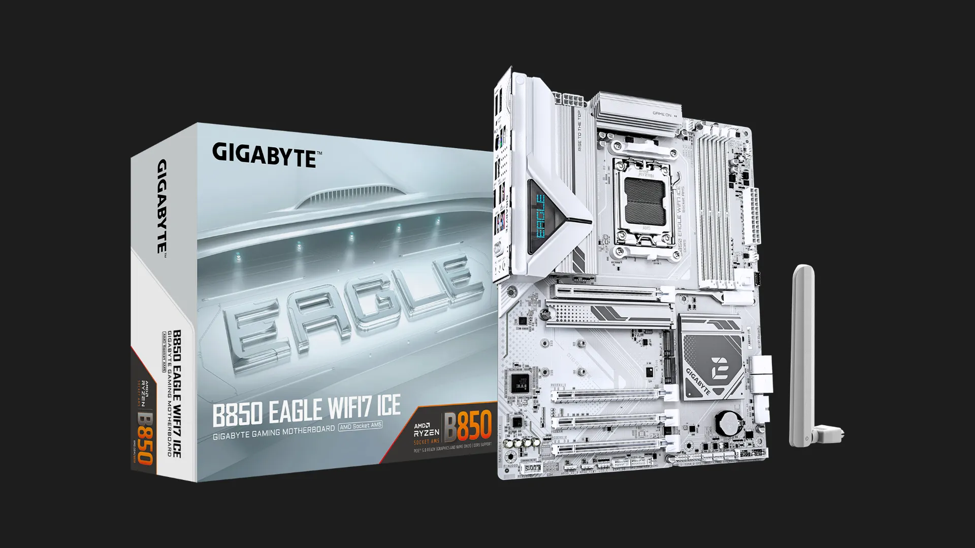 Материнская плата GIGABYTE B850 EAGLE WIFI7 ICE (B850_EAGLE_WF7_ICE)