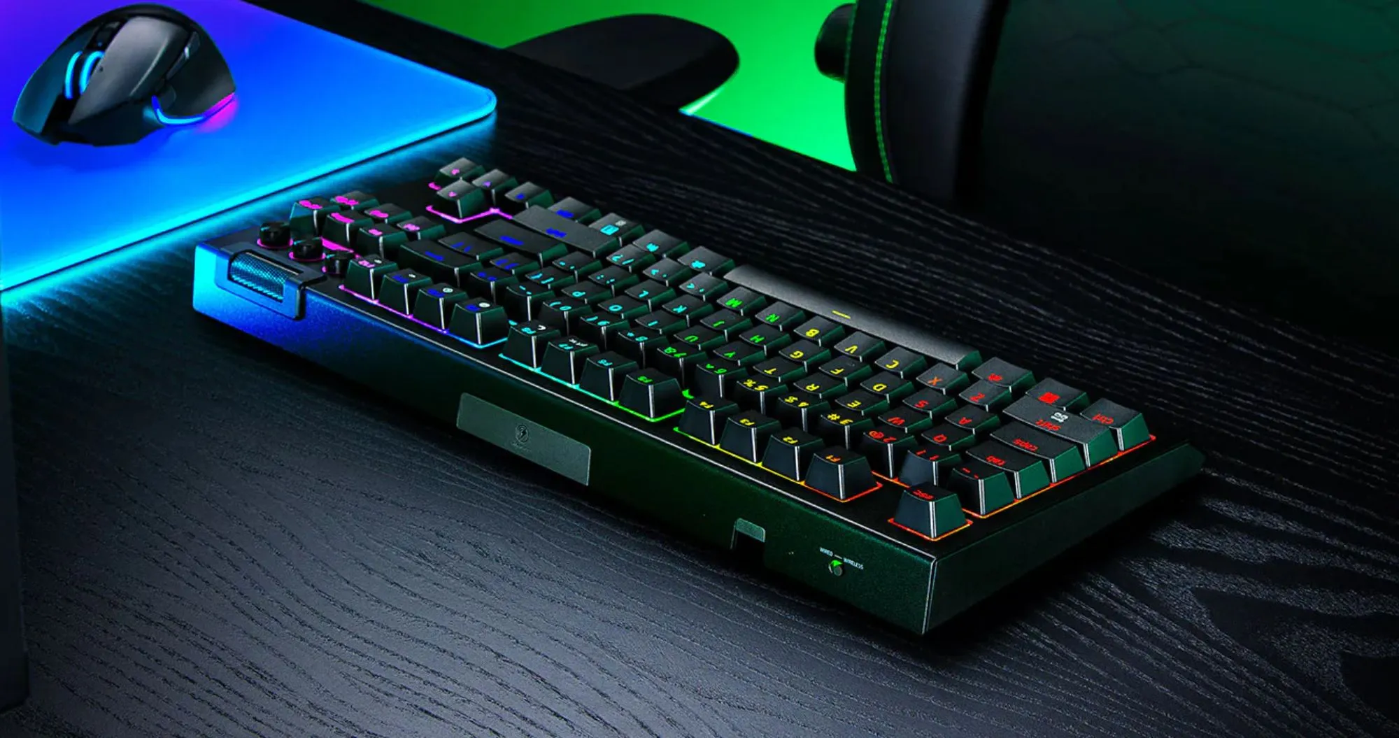 Клавіатура механічна RAZER BlackWidow V4 TKL, Hyperspeed (Black)