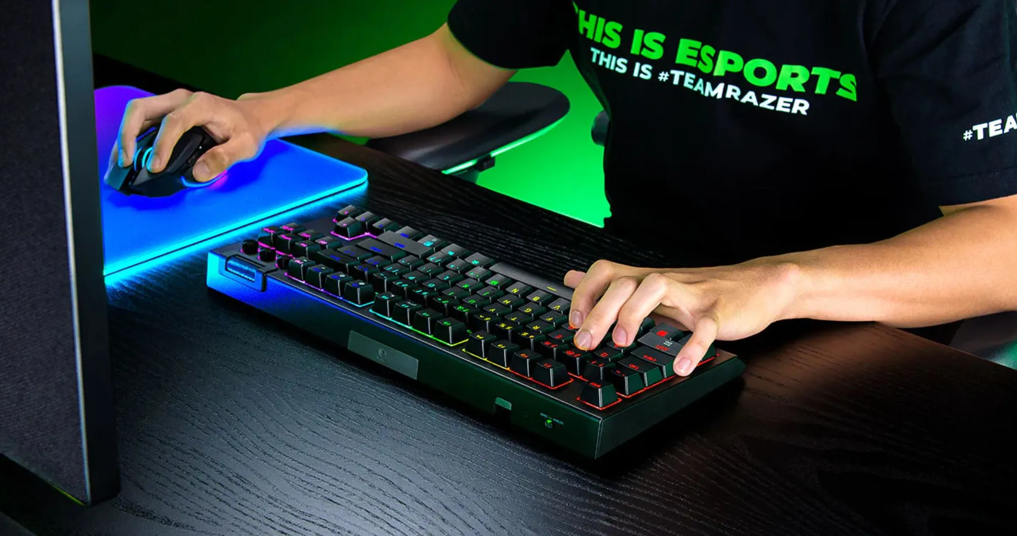Клавіатура механічна RAZER BlackWidow V4 TKL, Hyperspeed (Black)