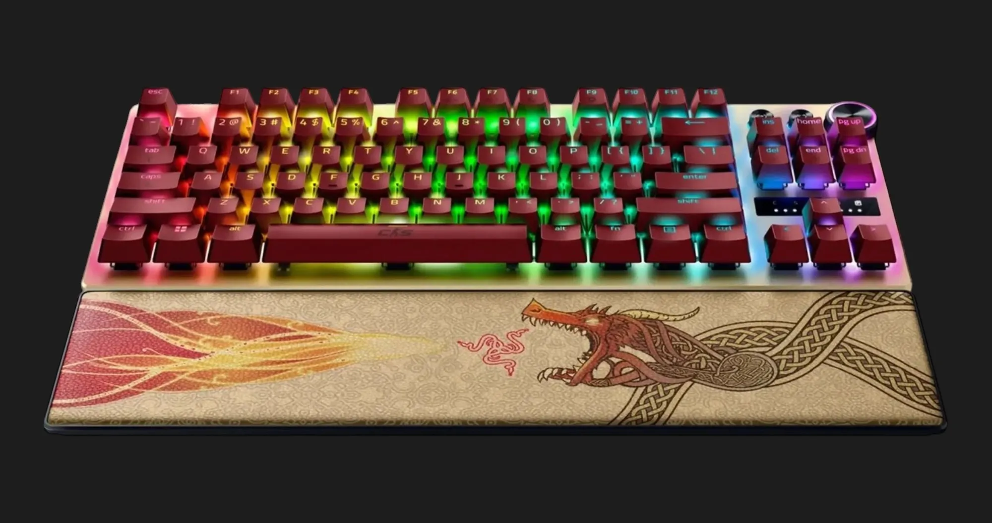Клавиатура механическая Razer Huntsman V3 PRO TKL, Counter-Strike 2 Ed. (Gold)