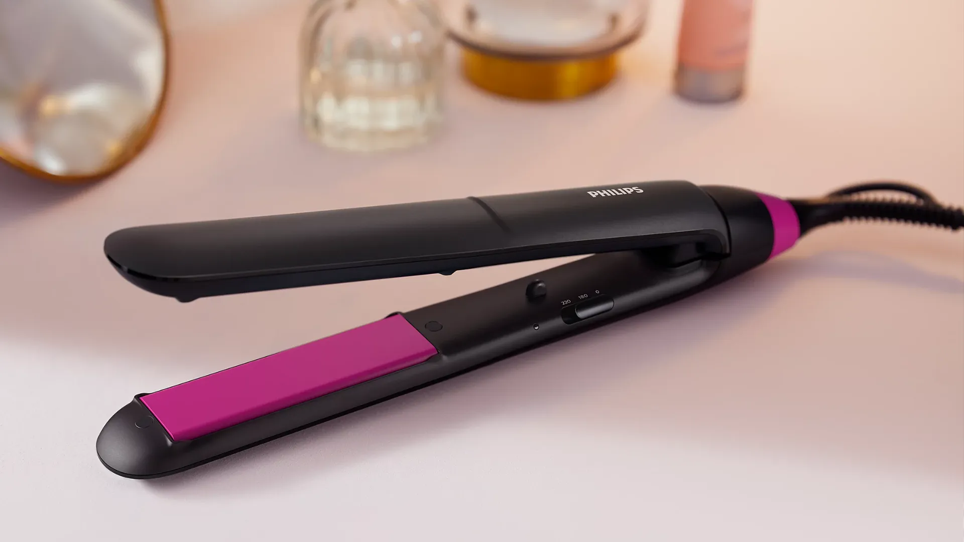 Випрямляч для волосся Philips Series 3000 (Black/Pink)